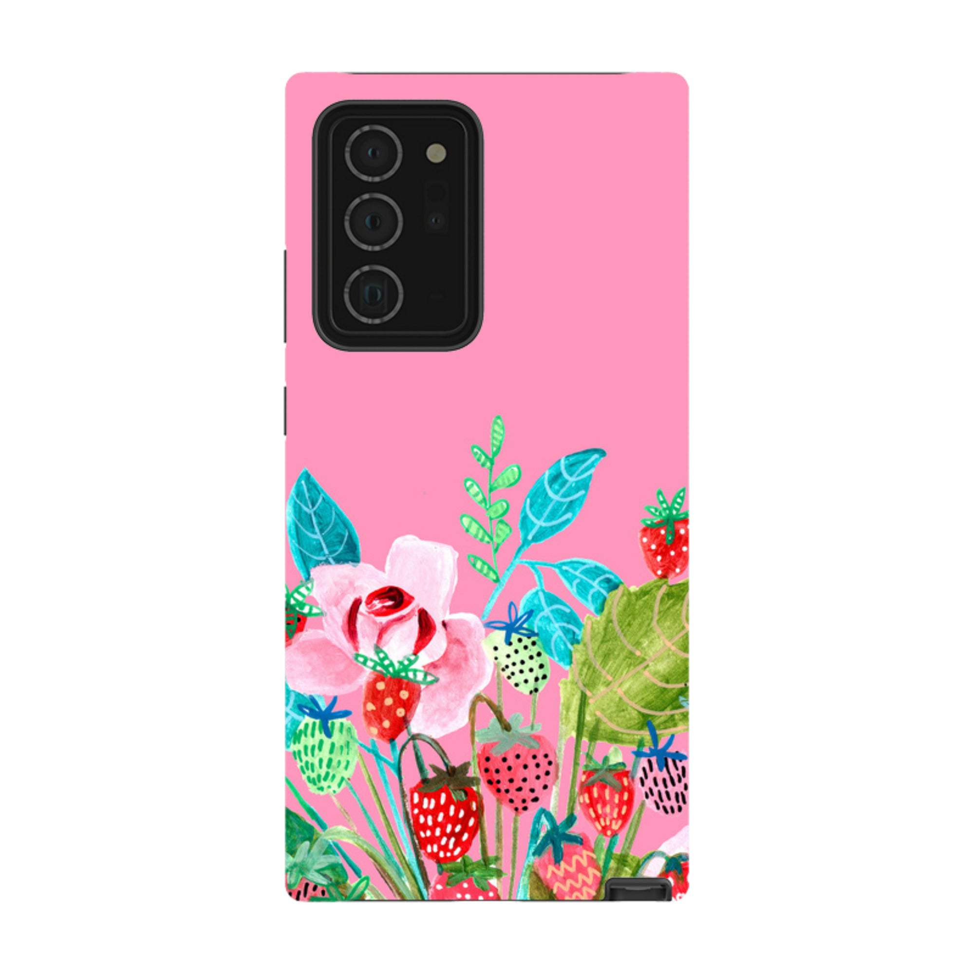Samsung Tough Case - Pink Colour Floral By Caroline Bonne Muller