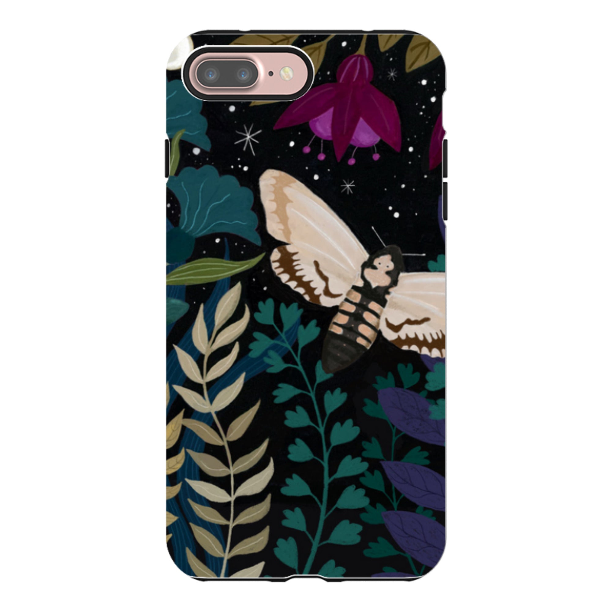 iPhone Tough Case - Midnight Moths By Bex Parkin