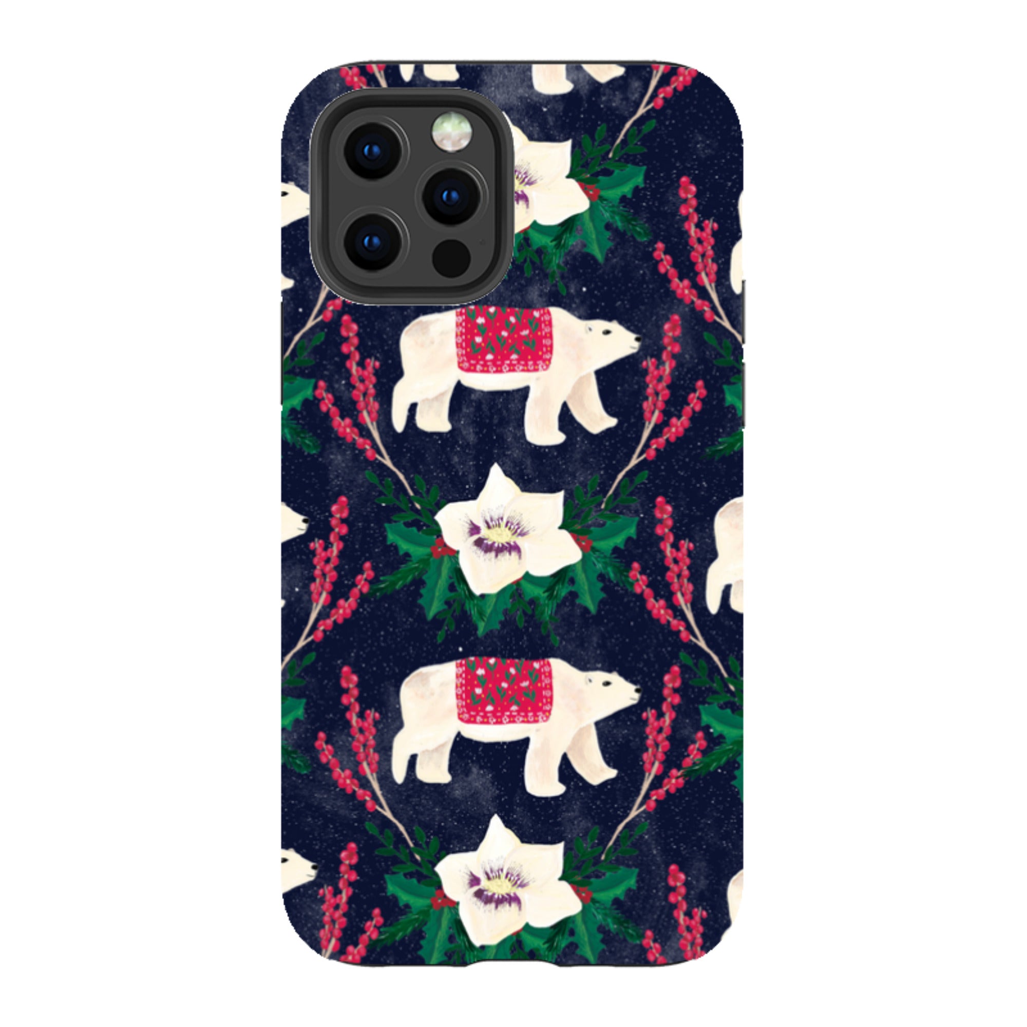 iPhone Tough Case - Midnight Polar Bears By Abby Jacobs