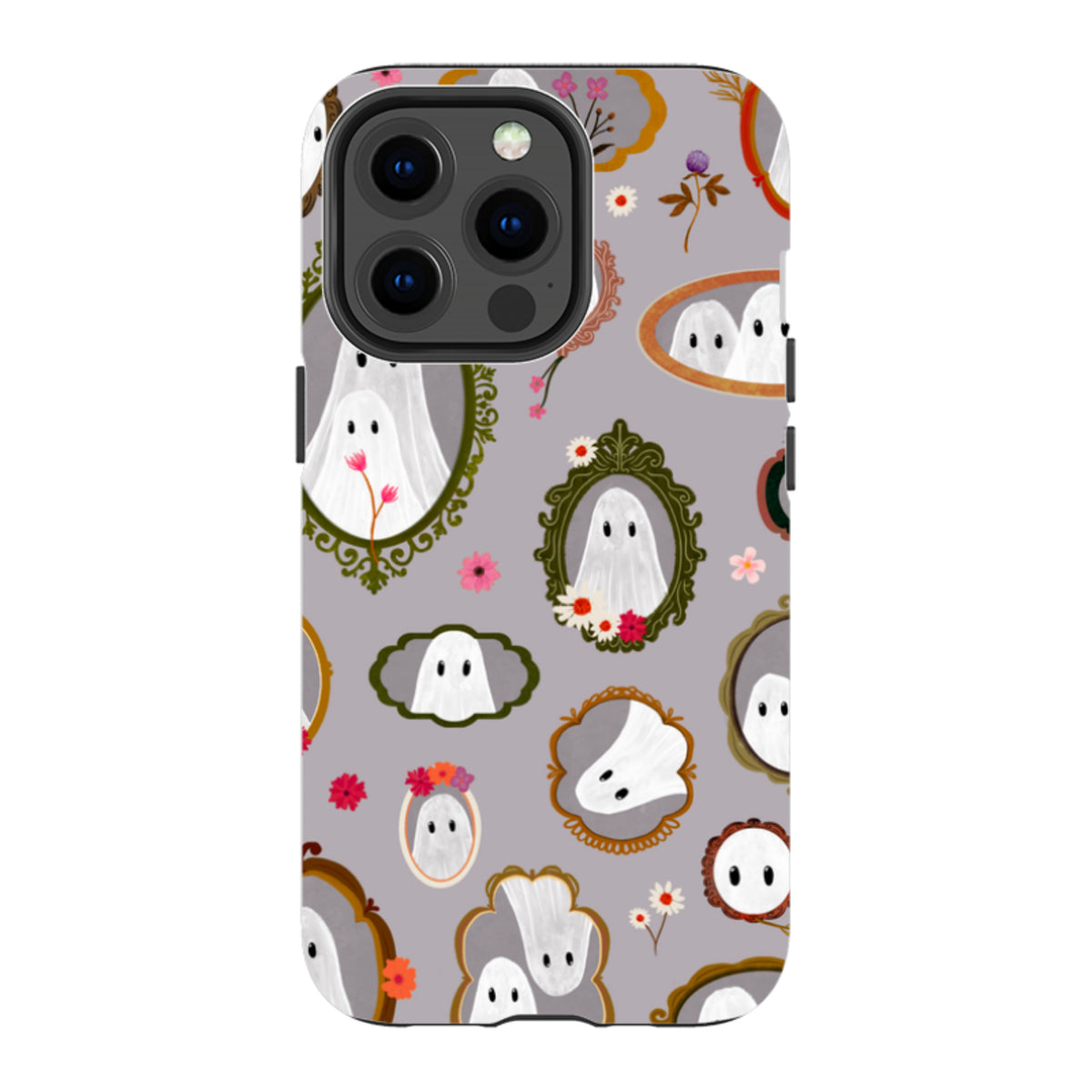 iPhone Tough Case - Framed Ghosts - Mauve By Katherine Quinn