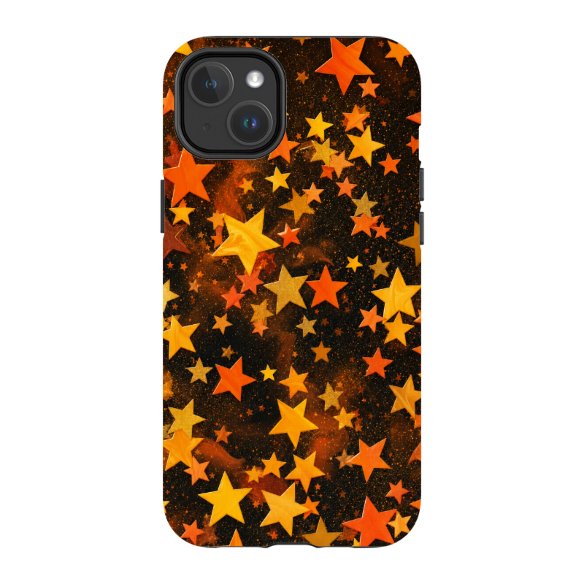 iPhone MagSafe Tough Case - Orange Galaxy Star