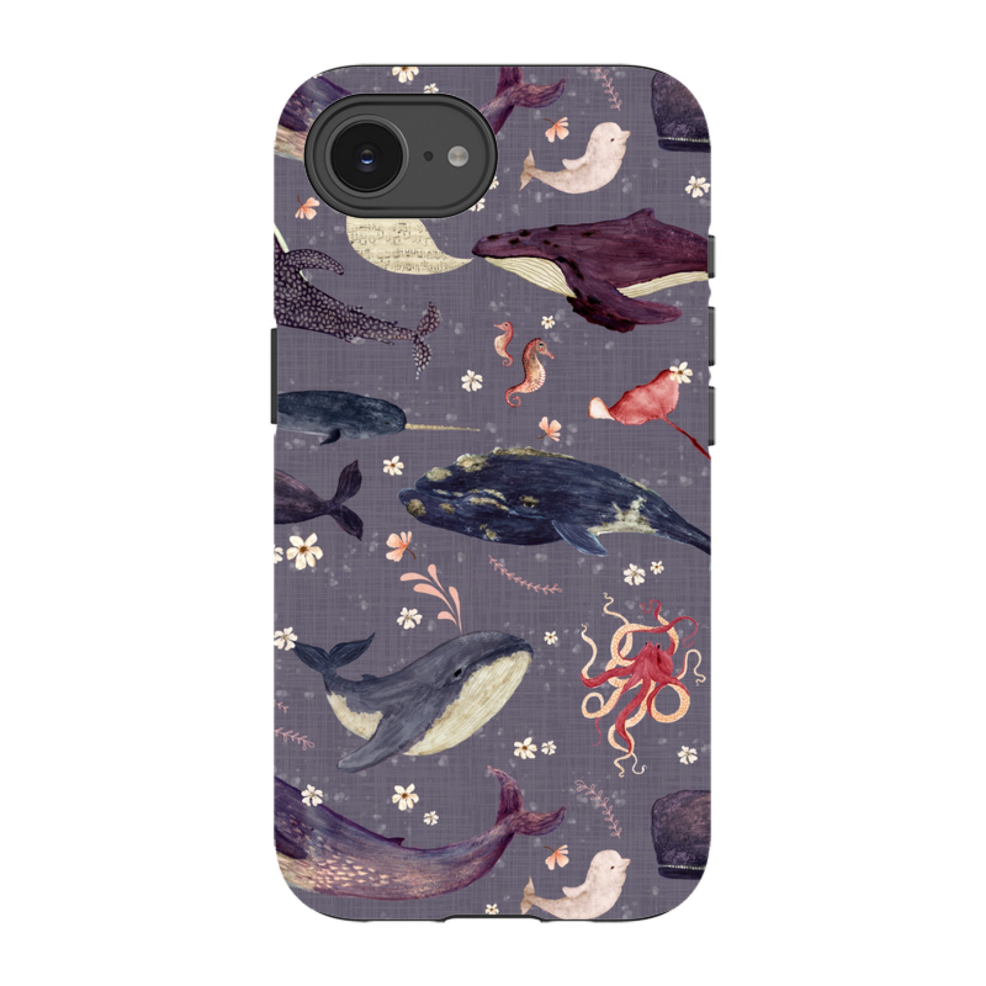 iPhone Tough Case - Whale Song Lavender By Katherine Quinn