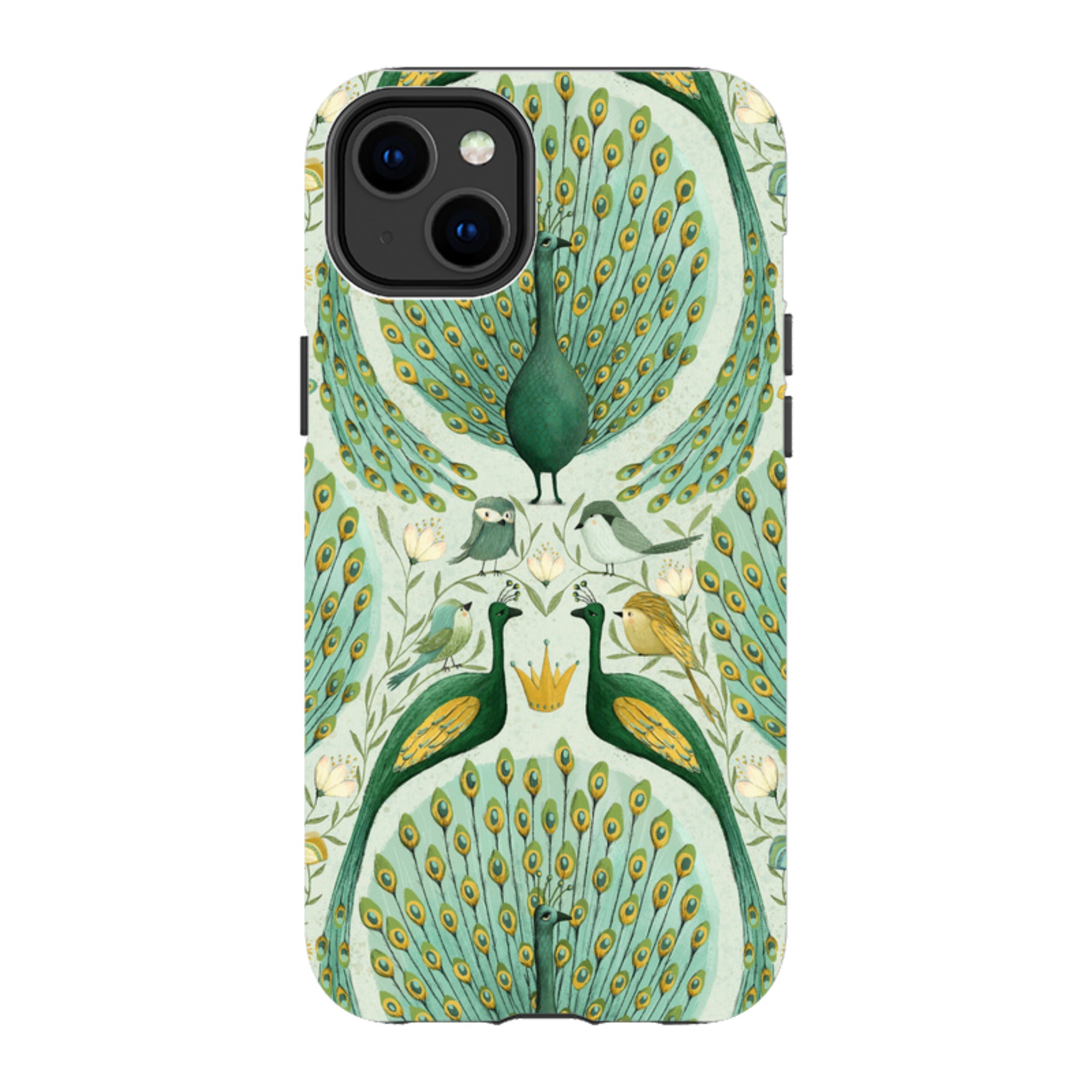 iPhone Tough Case - Peacock Pattern By Maja Lindberg