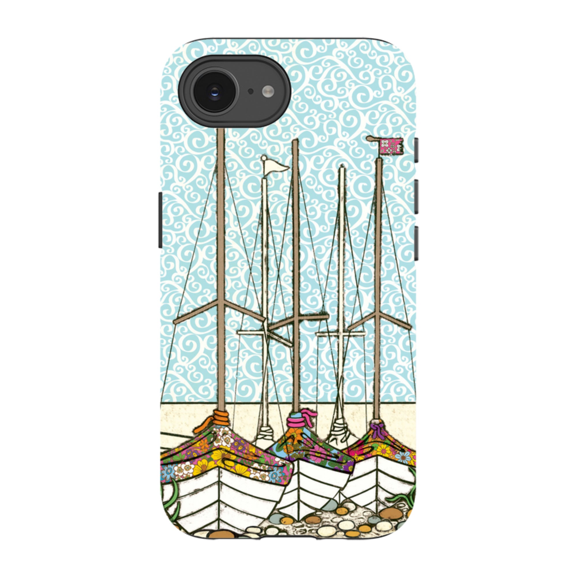 iPhone Tough Case - Boats At Rest By Amelia Bowman