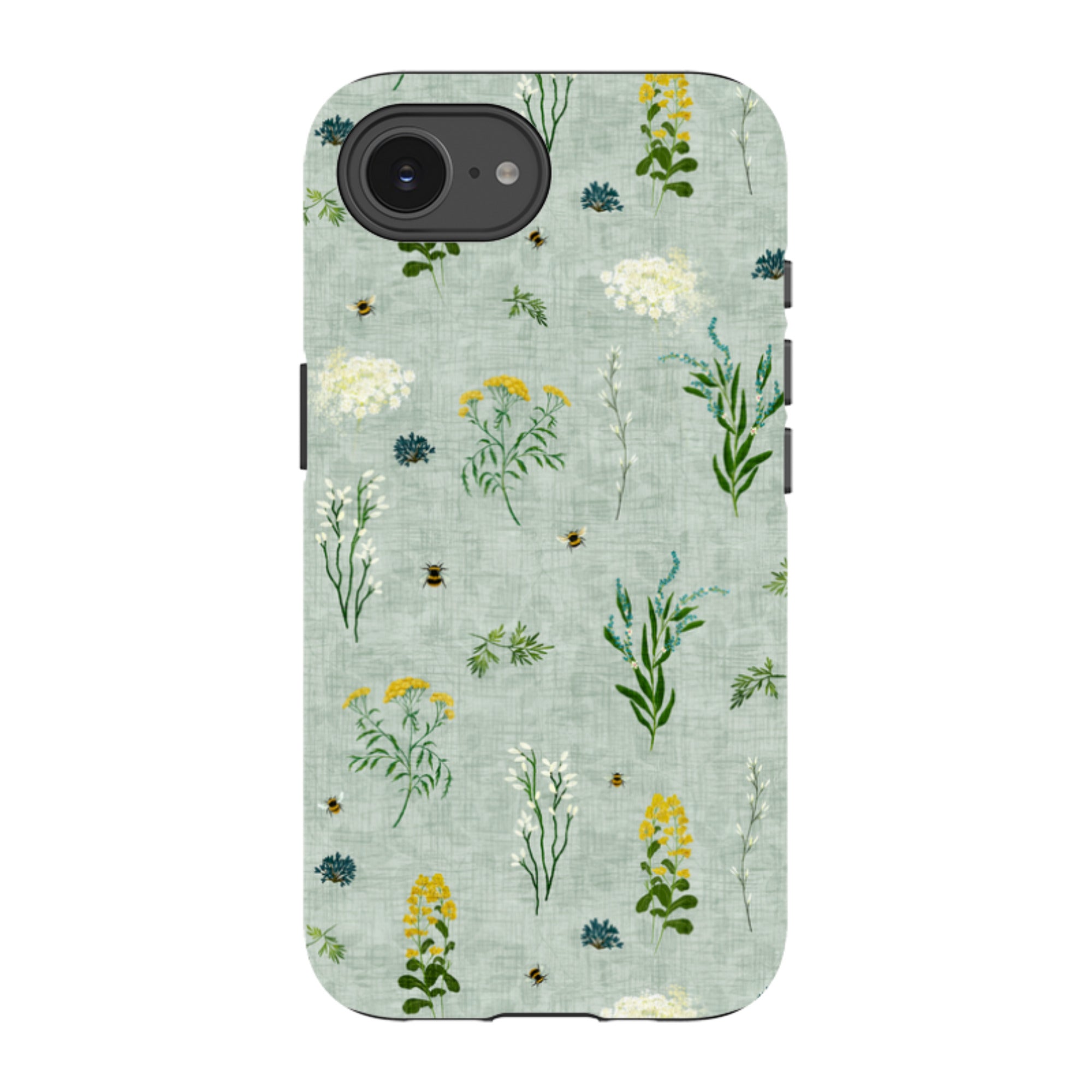 iPhone Tough Case - Song Bird Florals and Bees By Katherine Quinn