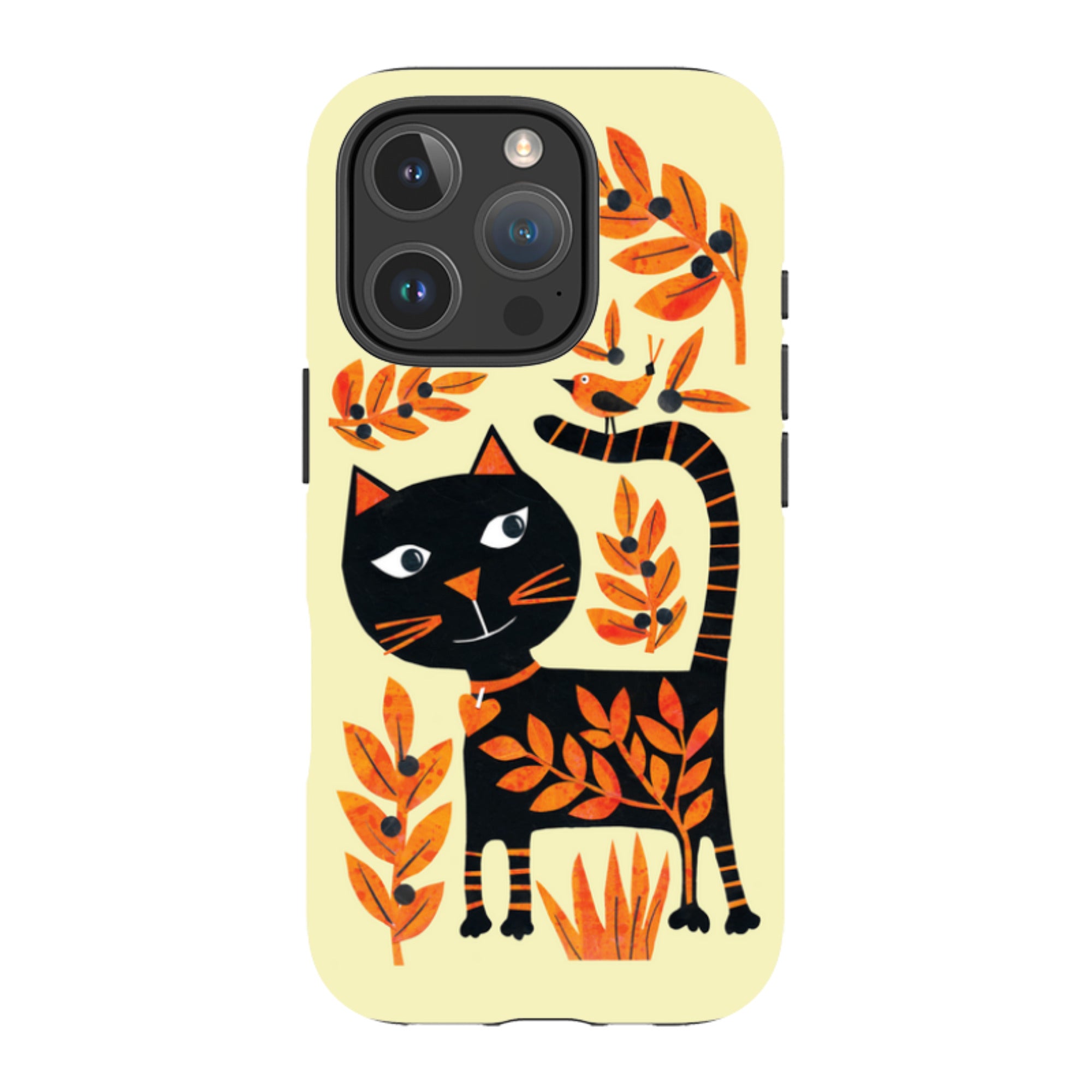 iPhone MagSafe Tough Case - Halloween Folk Cat By Tracey English