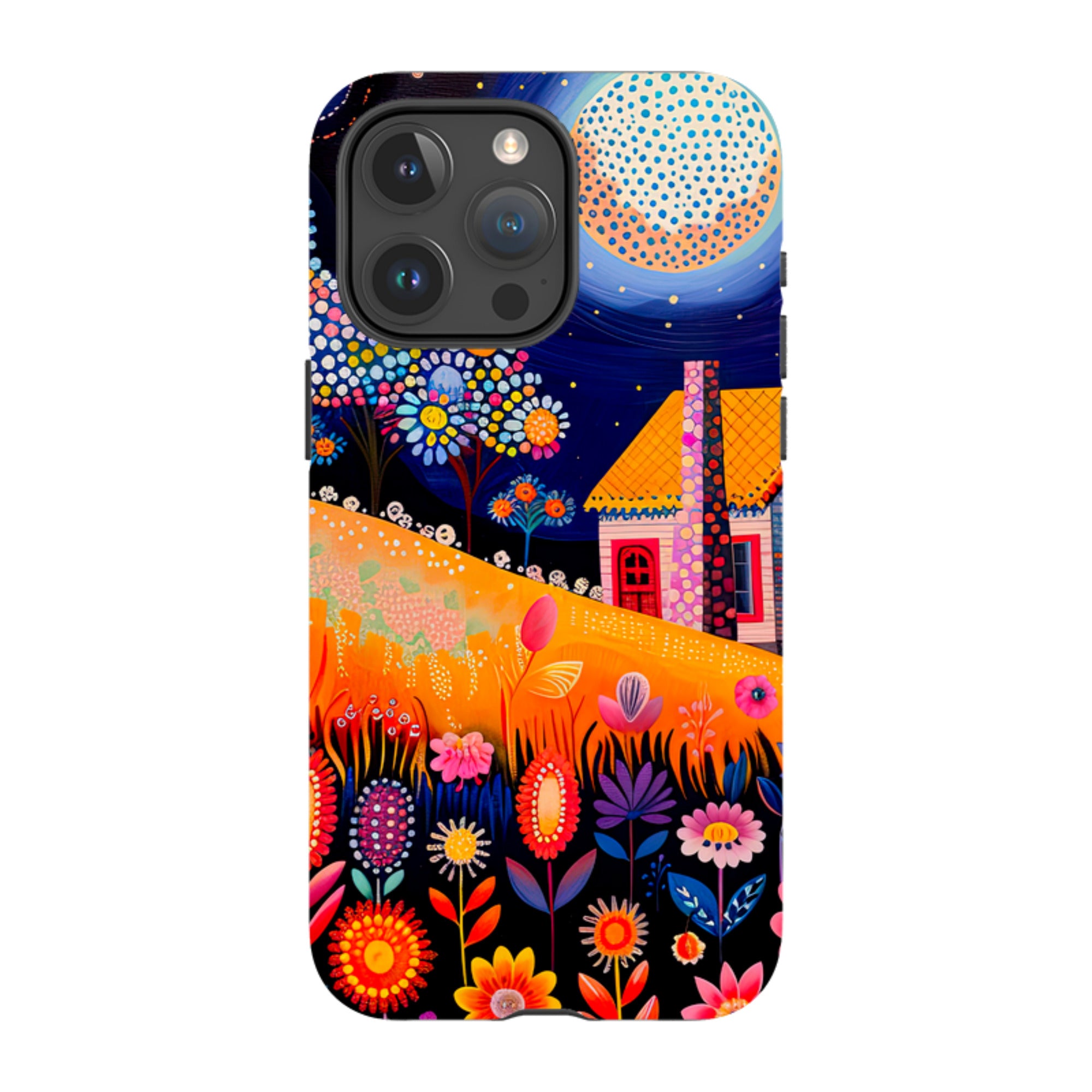 iPhone MagSafe Tough Case - Folk Art House I