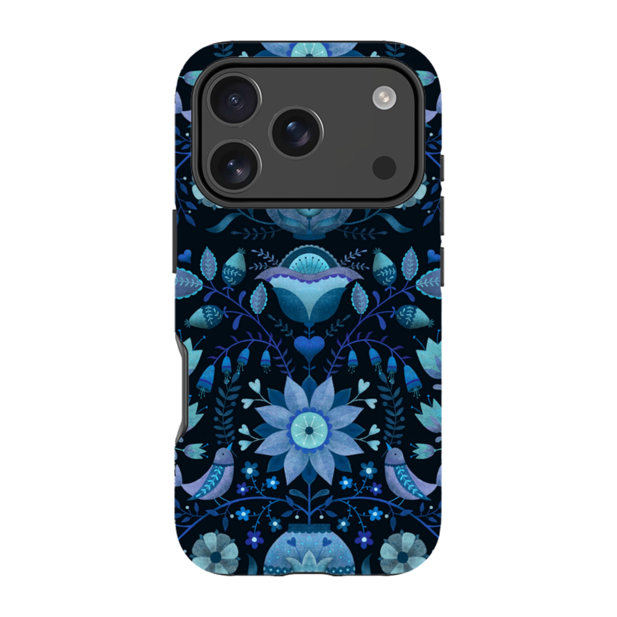 iPhone Tough Case - Blue Folk By Suzy Taylor