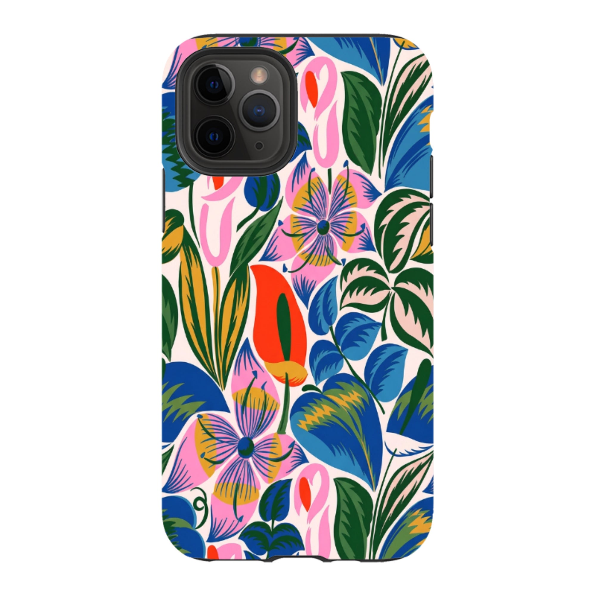 iPhone Tough Case - Retro Tropical Floral
