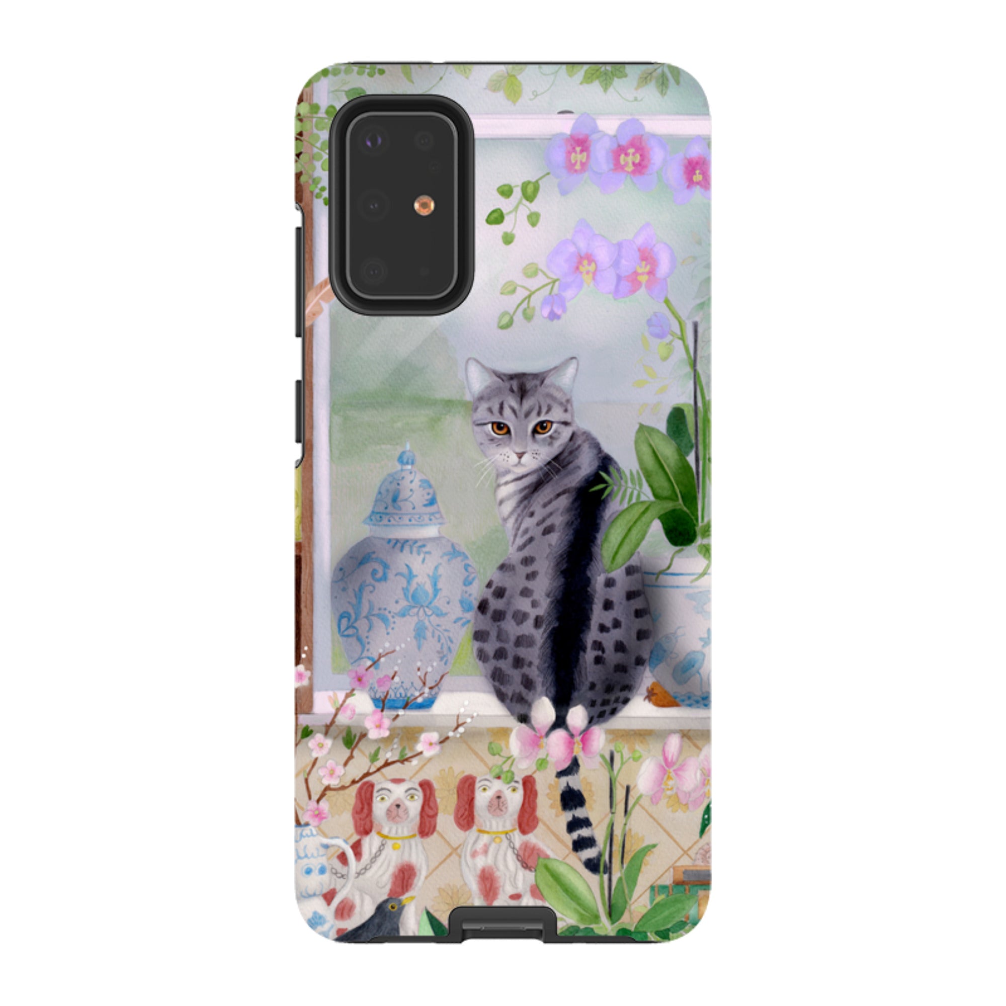 Samsung Tough Case - Cat In Window By Bex Parkin