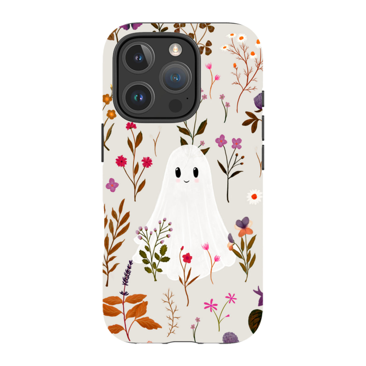 iPhone Tough Case - Ghost in the Garden - Stone Multi By Katherine Quinn