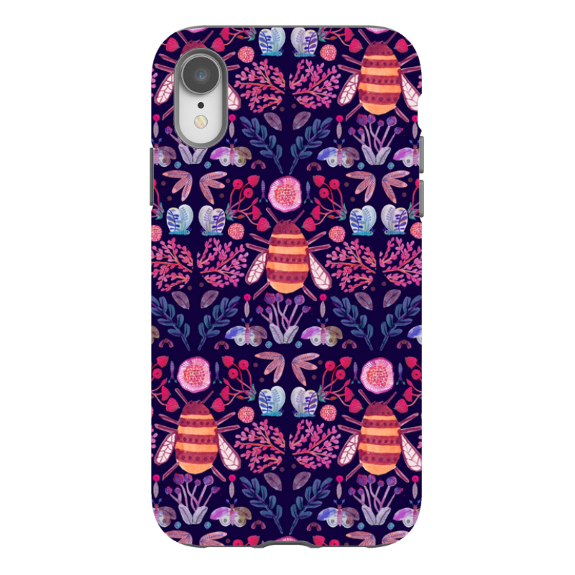 iPhone Tough Case - Botanics and Insects By Gabriela Larios