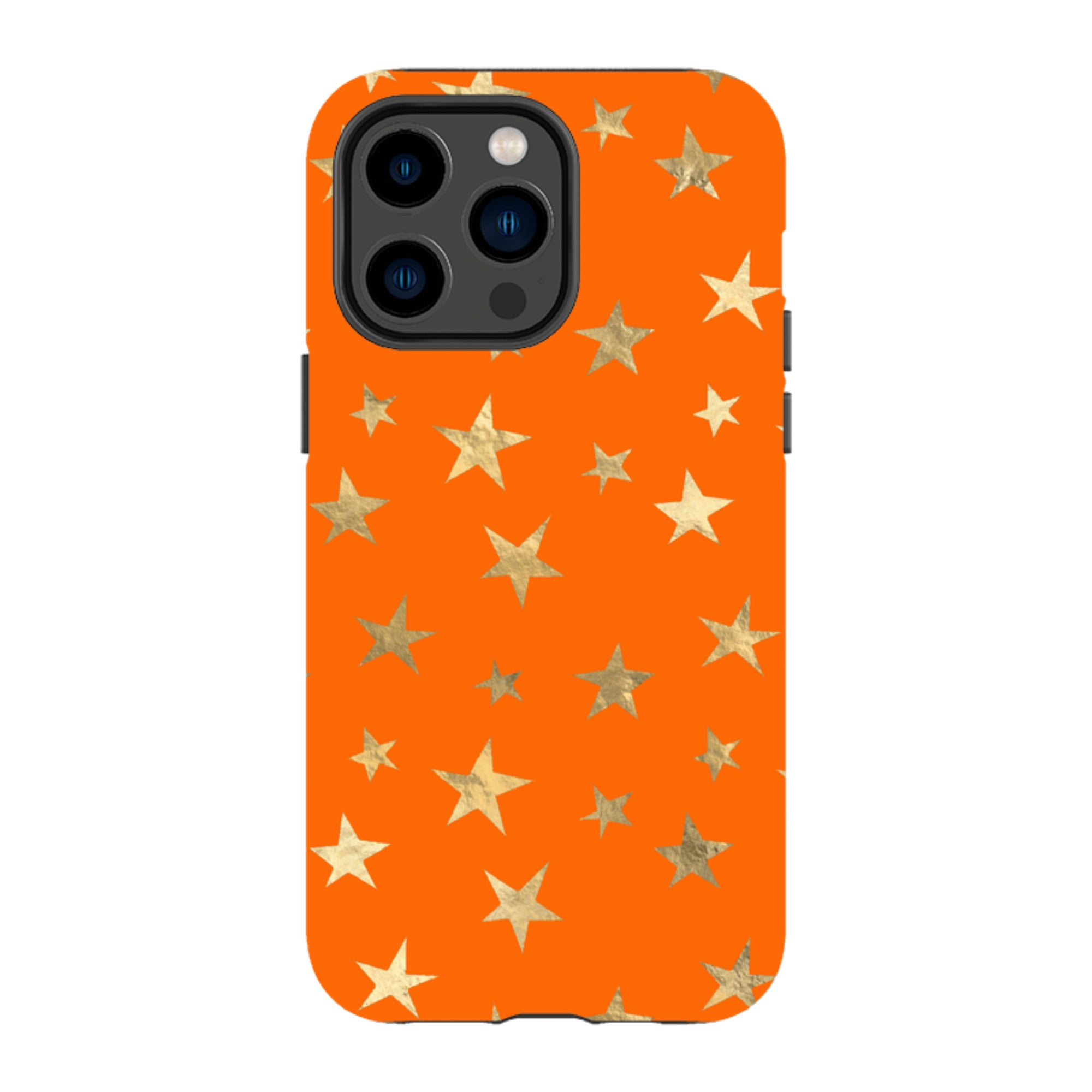 iPhone MagSafe Tough Case - Orange and Gold Stars
