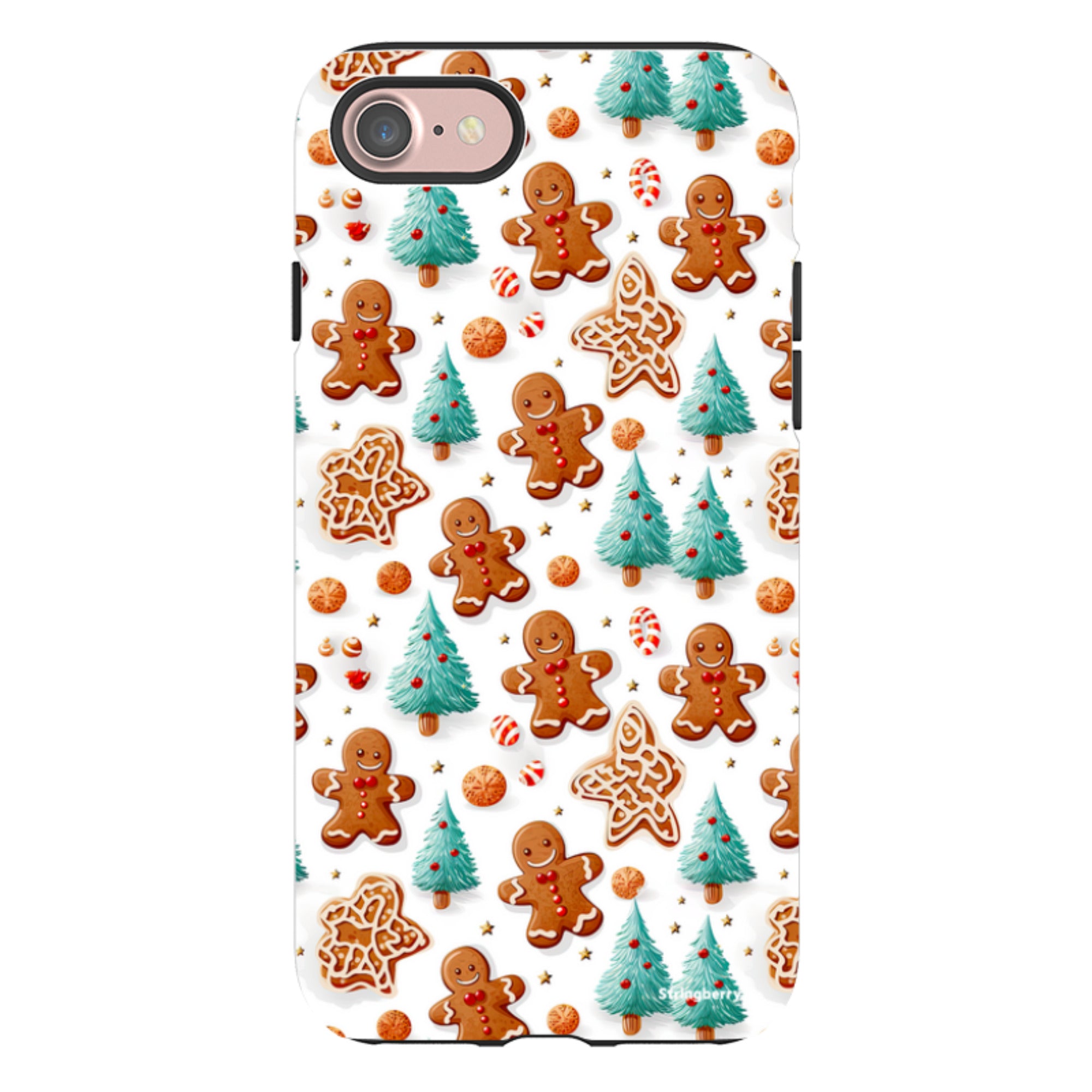 iPhone Tough Case - Ginger Bread Xmas