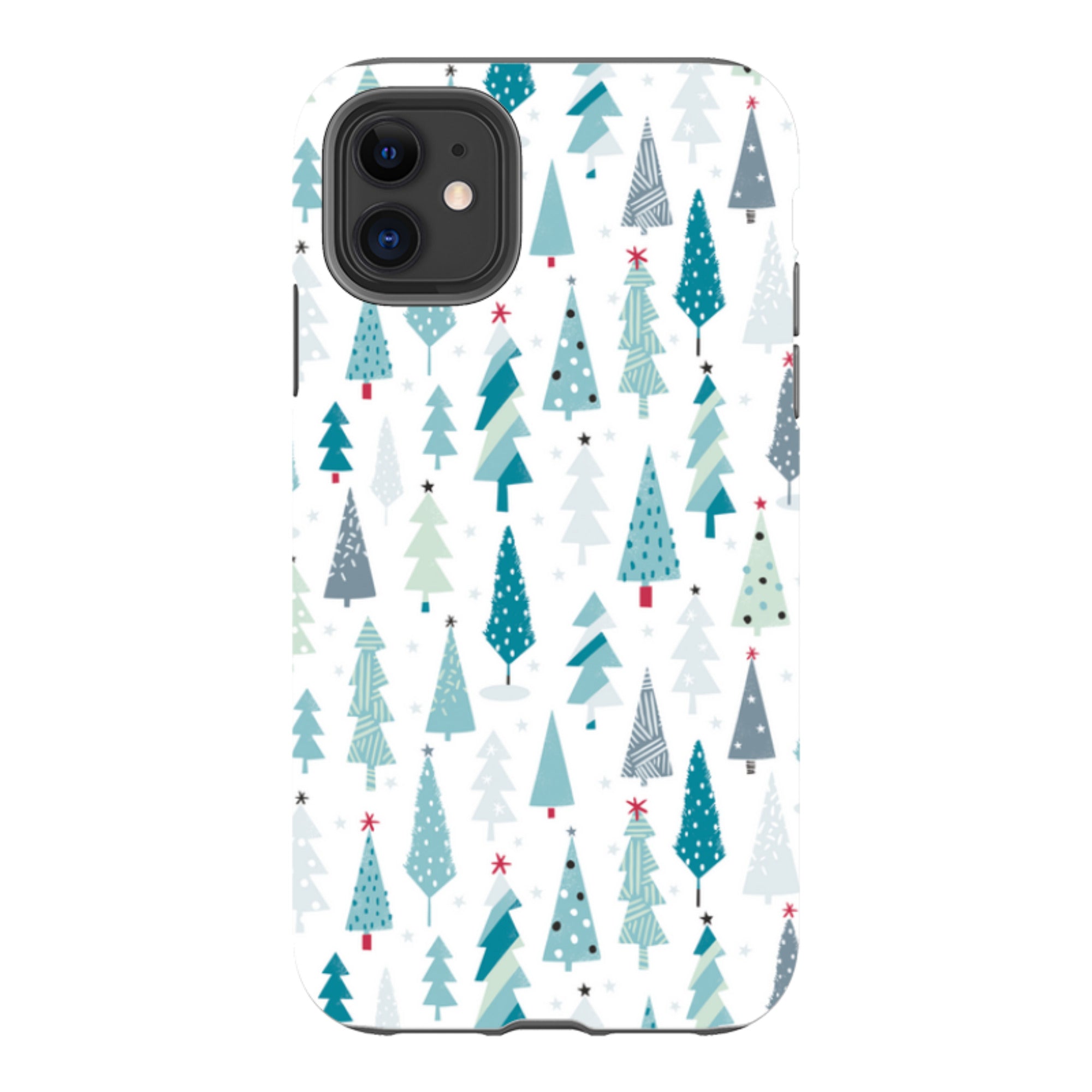 iPhone Tough Case - Little Xmas Trees By Ali Brookes