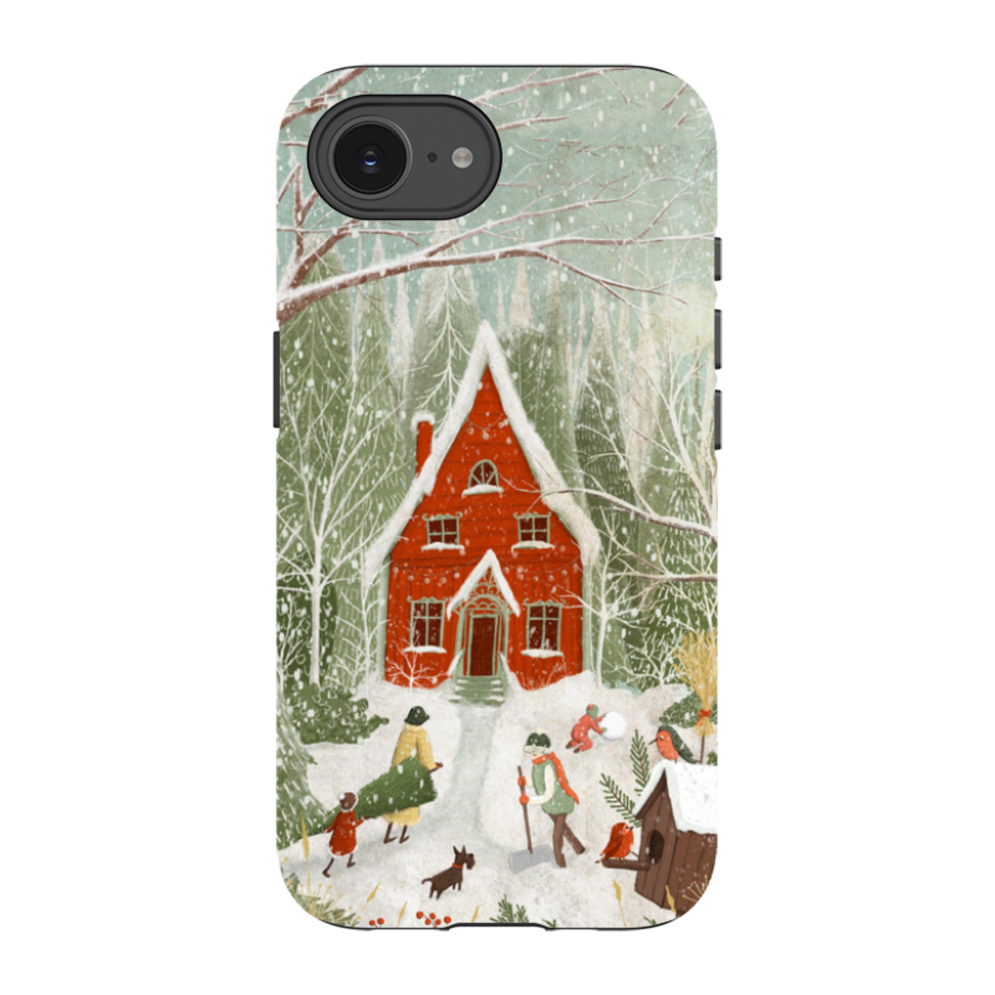 iPhone Tough Case -Christmas Garden Day By Maja Lindberg