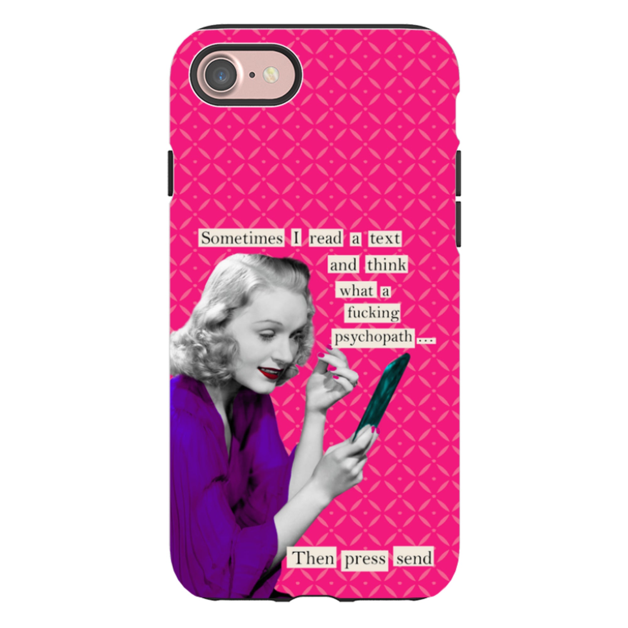 iPhone Tough Case - Psychopath By Clare Jordan