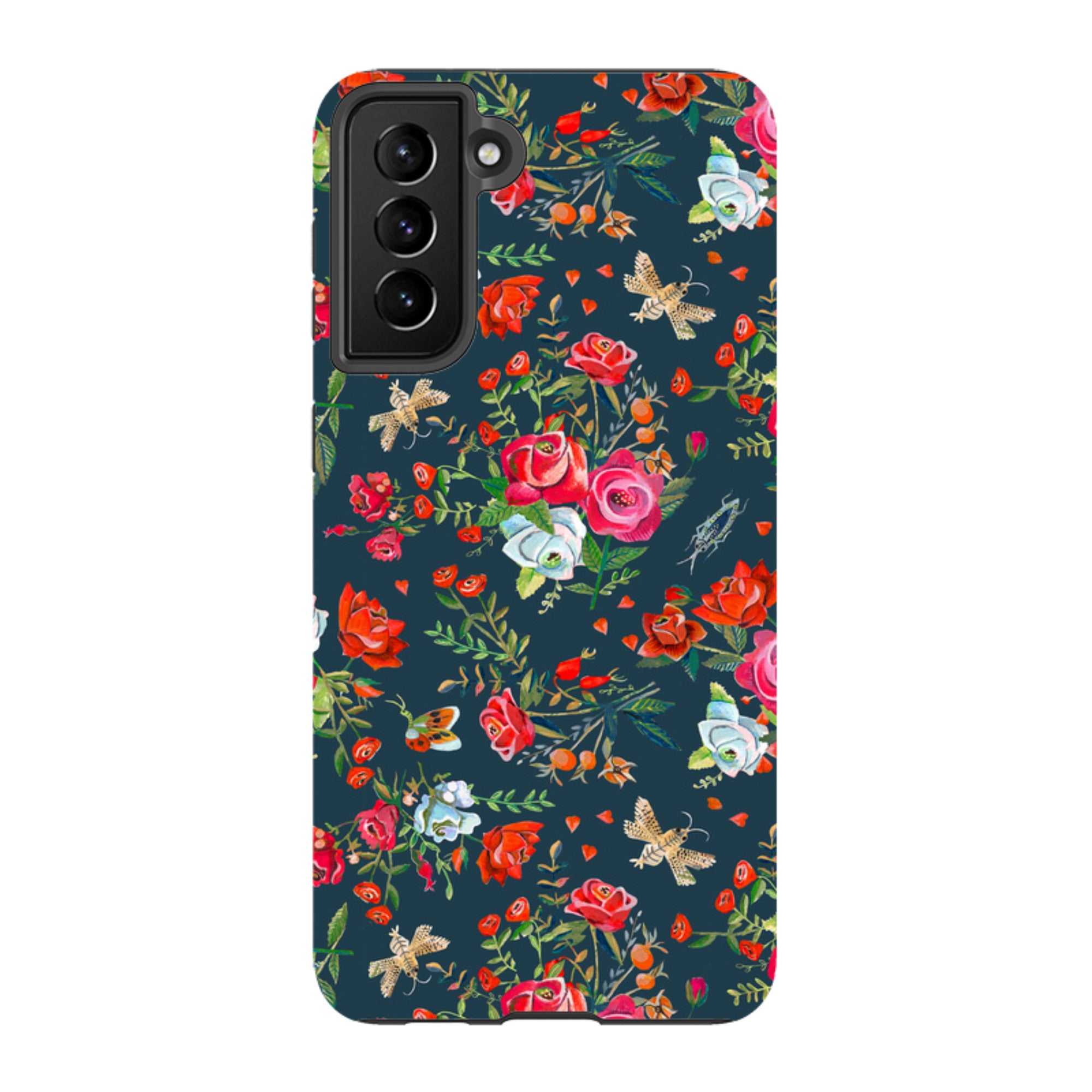 Samsung Tough Case - Blue Roses By Caroline Bonne Muller