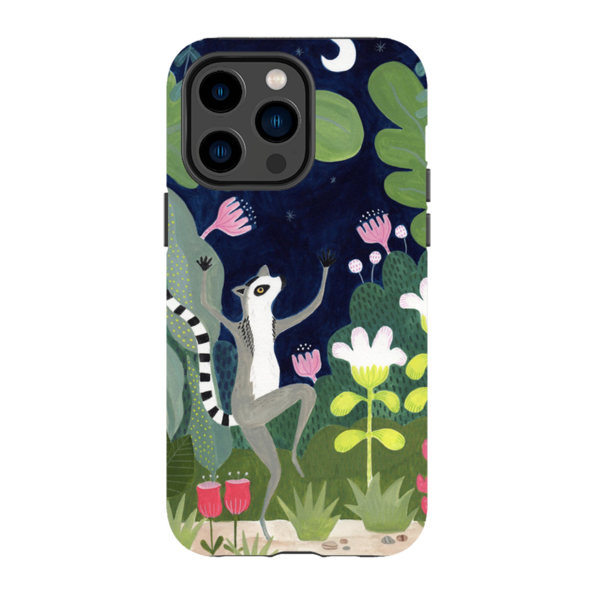 iPhone Tough Case - Dancing Lemur By Bex Parkin