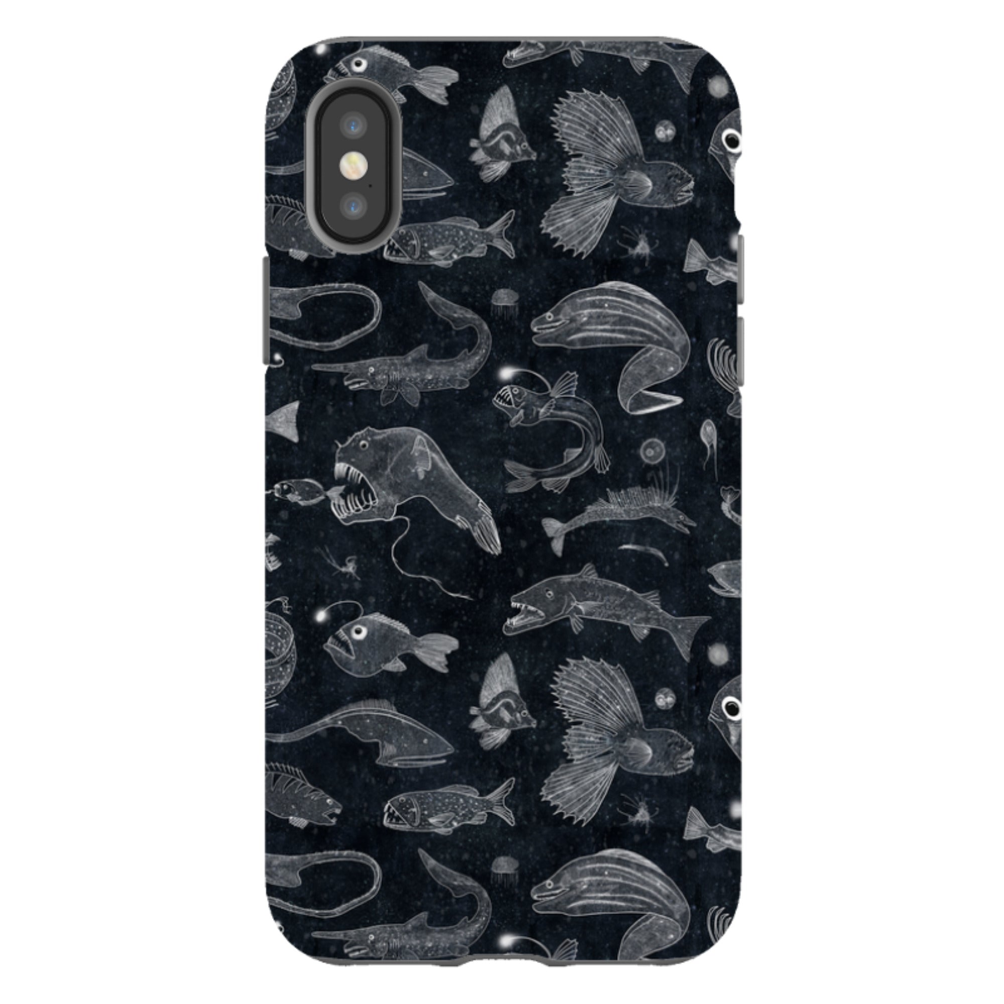 iPhone Tough Case - Biters Line Drawing By Katherine Quinn