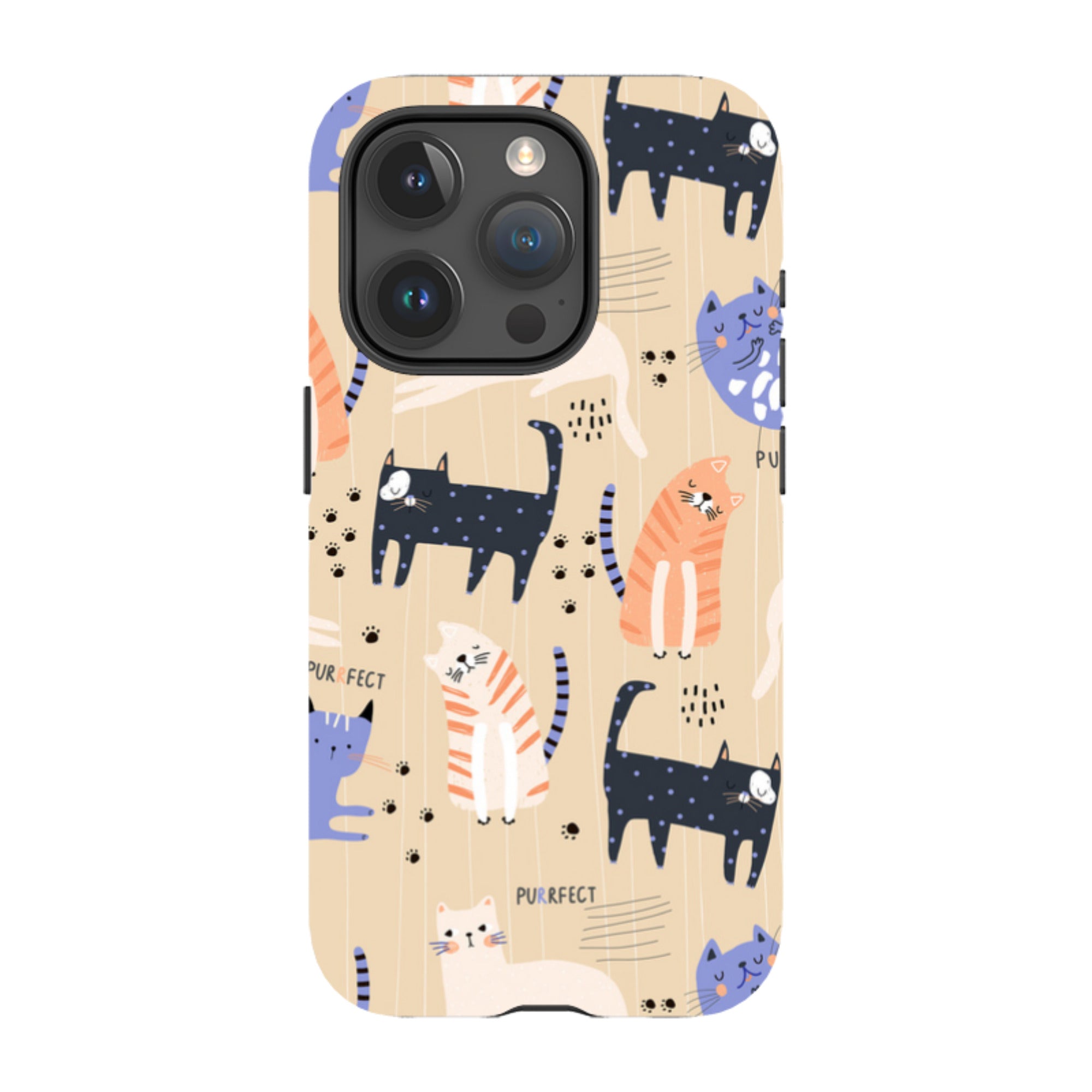 iPhone Tough Case - Purrfect