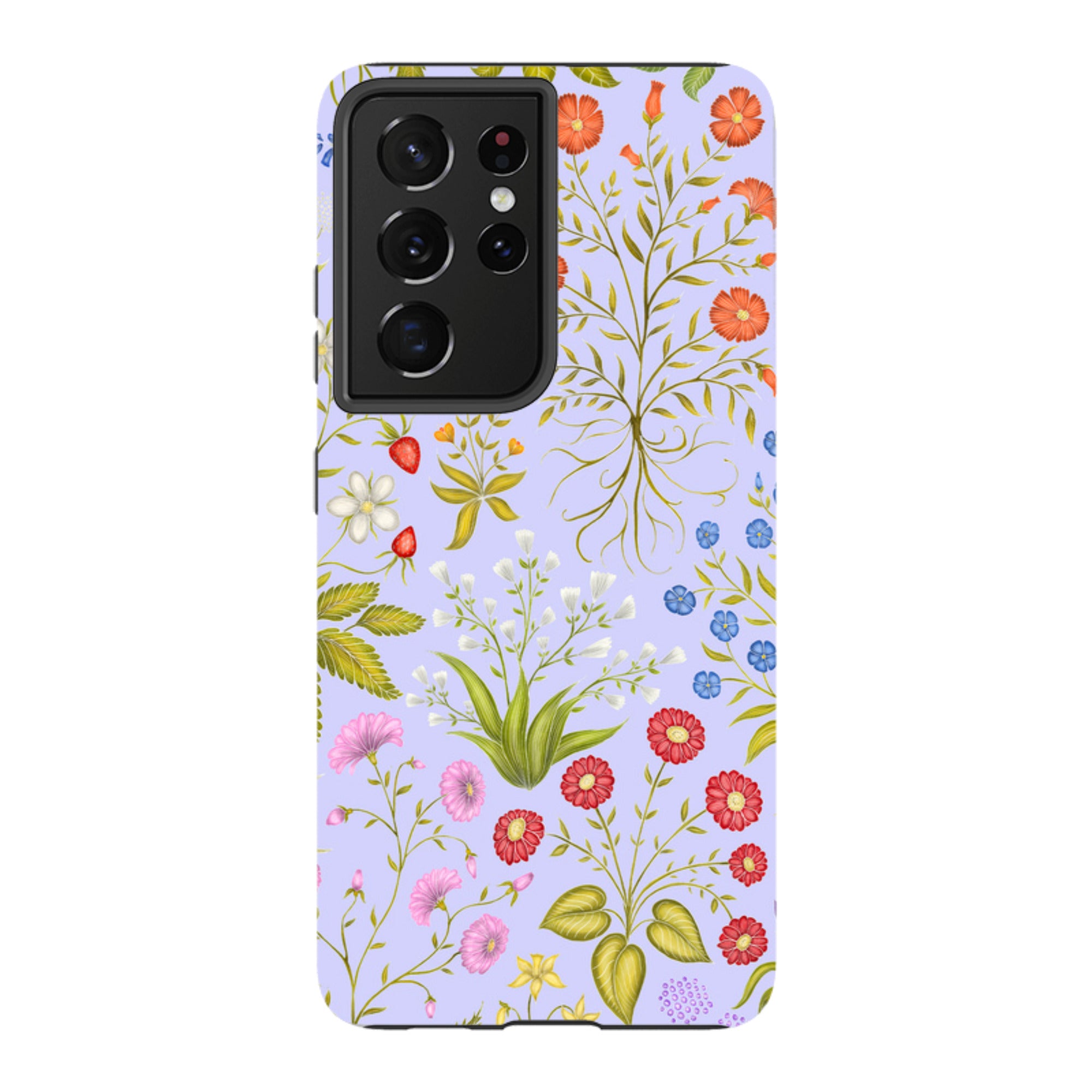 Samsung Tough Case - Fleurs Blue By Catherine Rowe