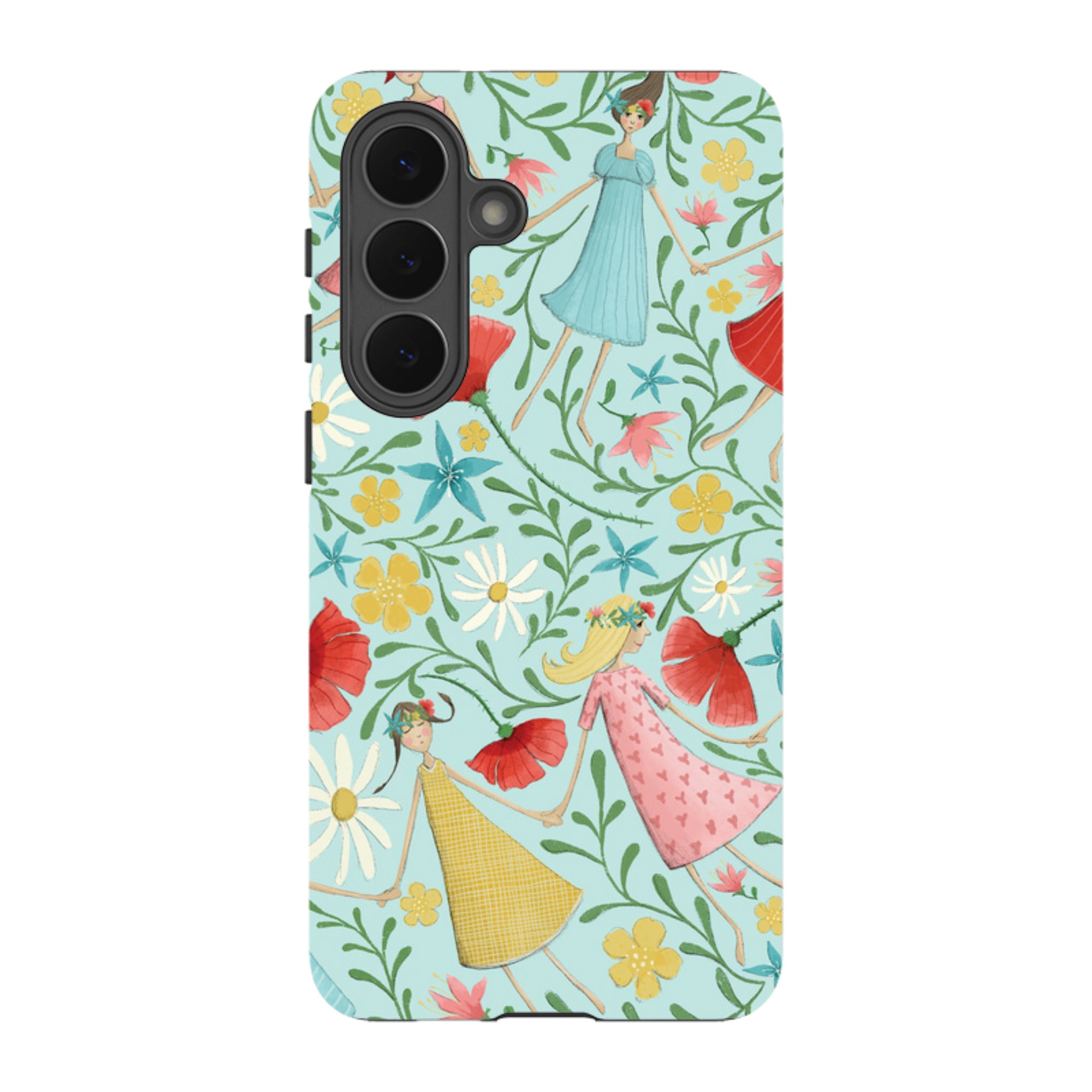 Samsung Tough Case - Midsummer Dance Blue By Maja Lindberg