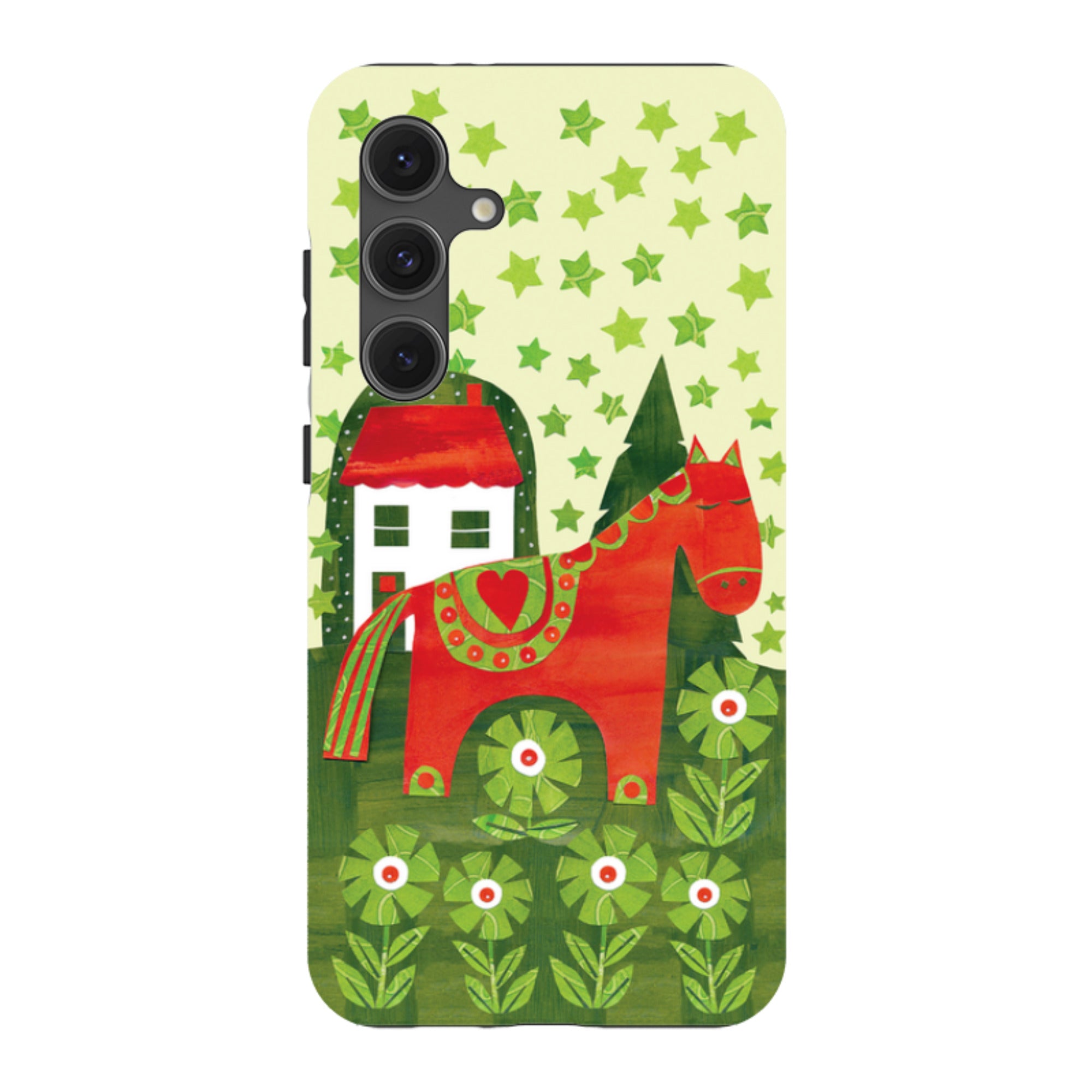 Samsung Tough Case - Red Dala Horse By Tracey English