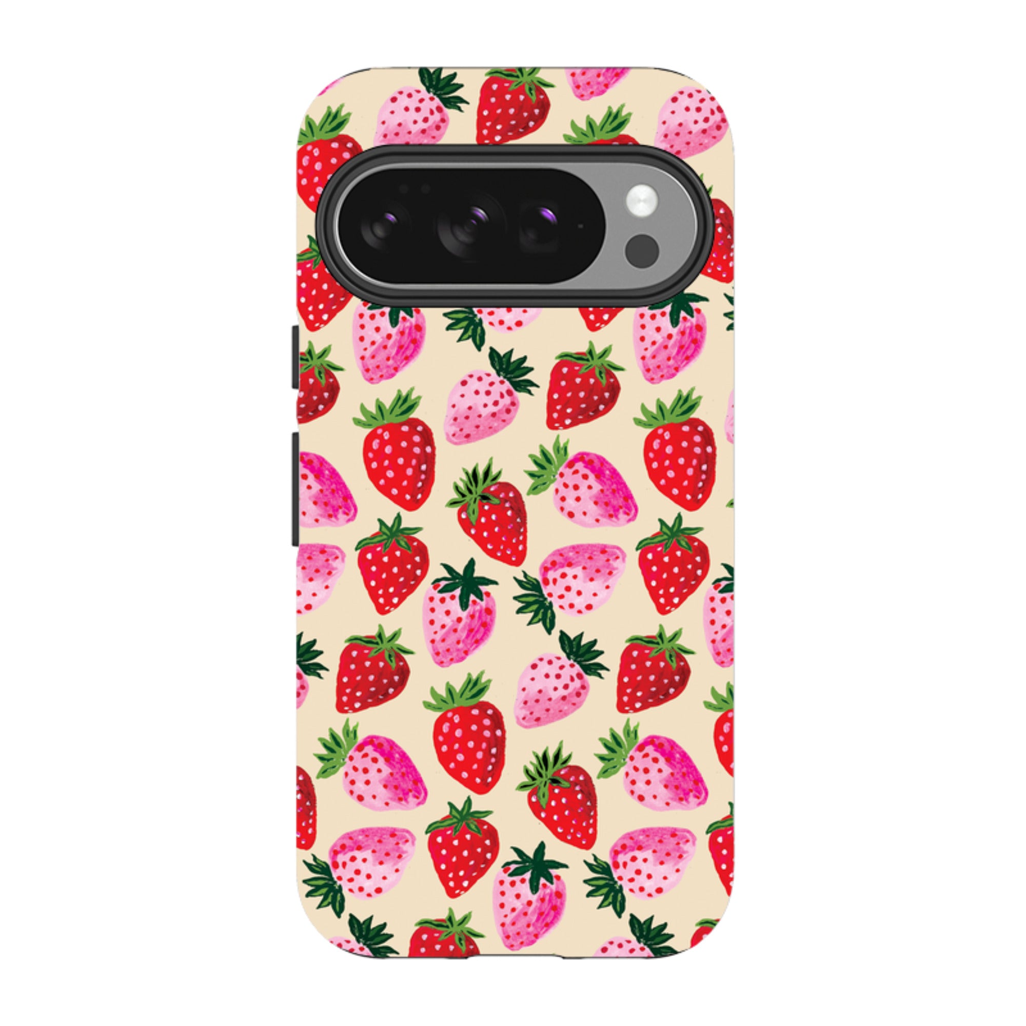 Google Tough Case - Strawberry Scatter Cream By Emma Frances Grant