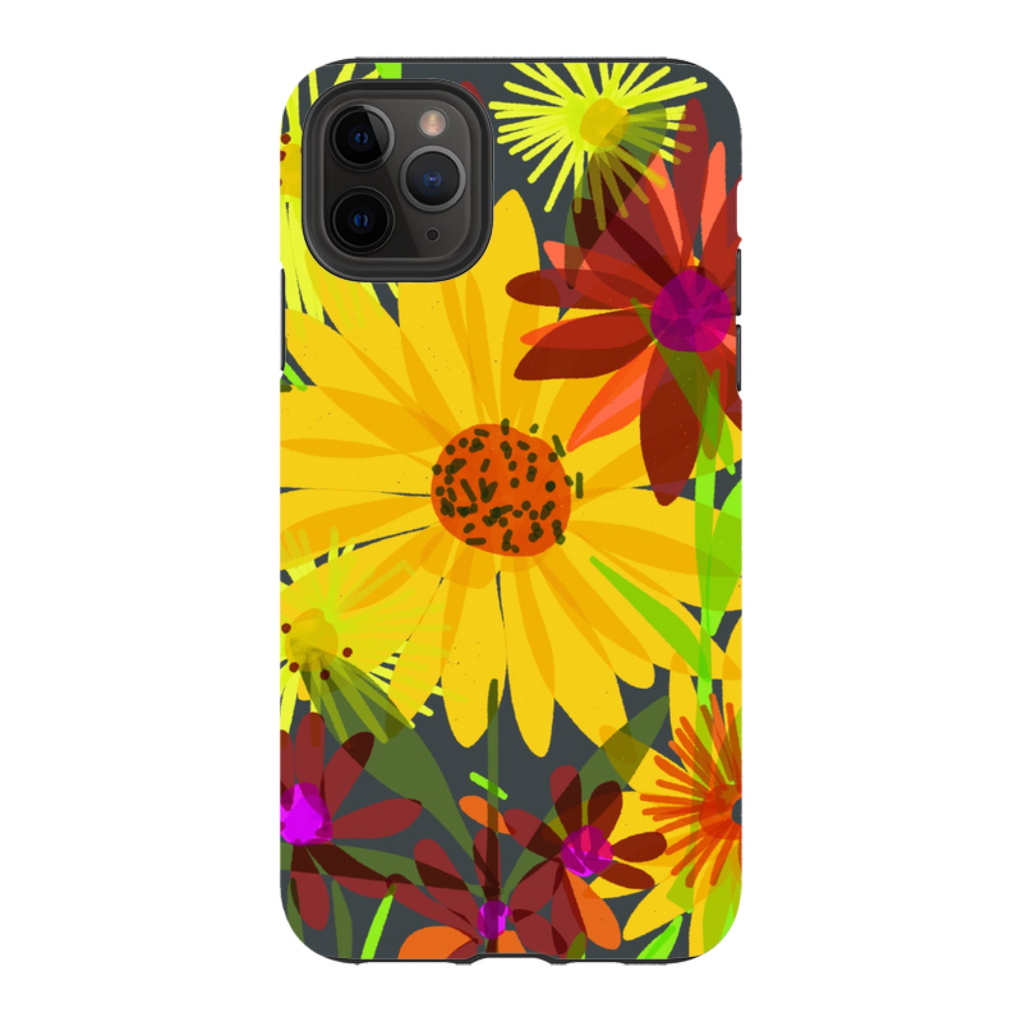 iPhone Tough Case - Sunflowers By Sarah Campbell