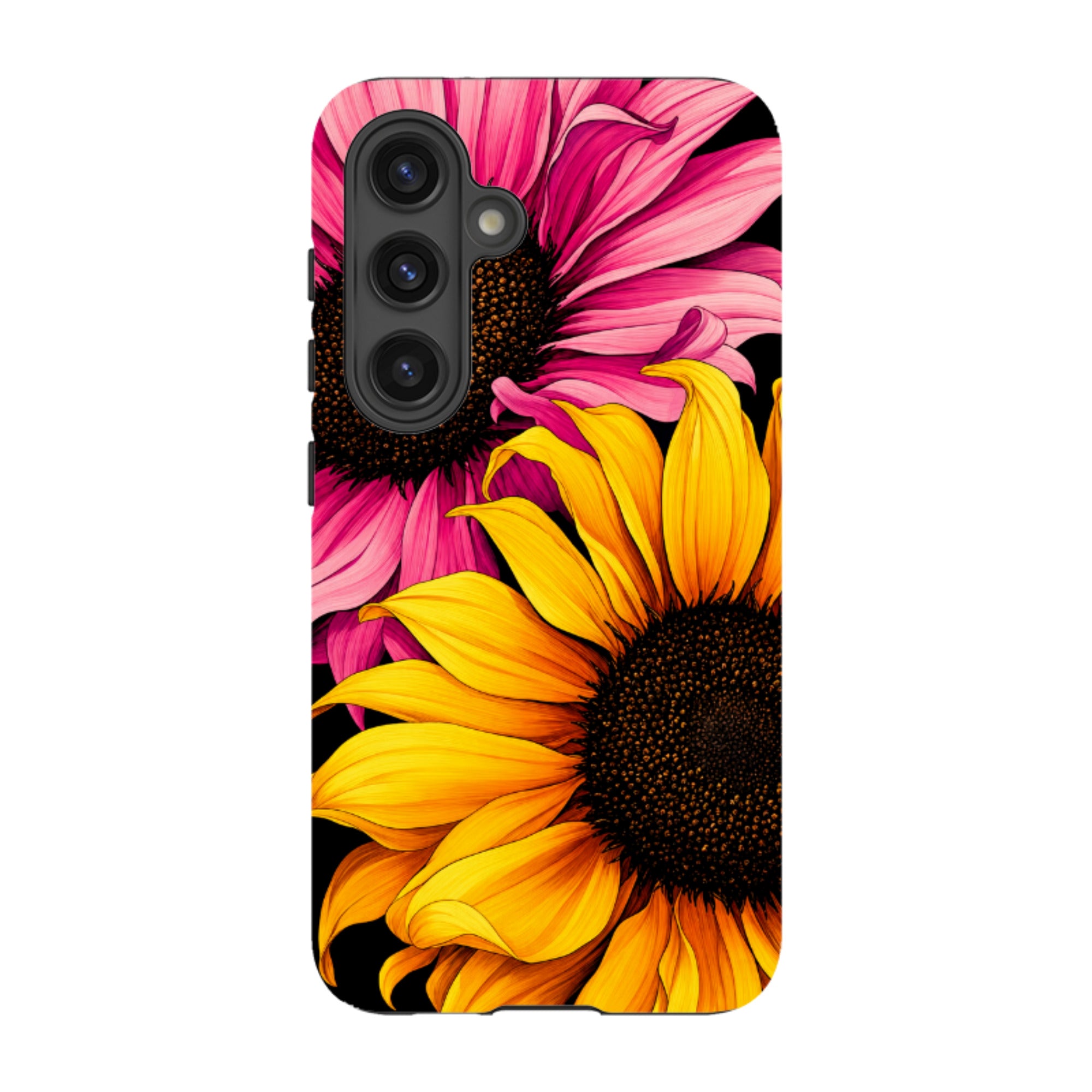Samsung Tough Case - Yellow & Pink Sunflower