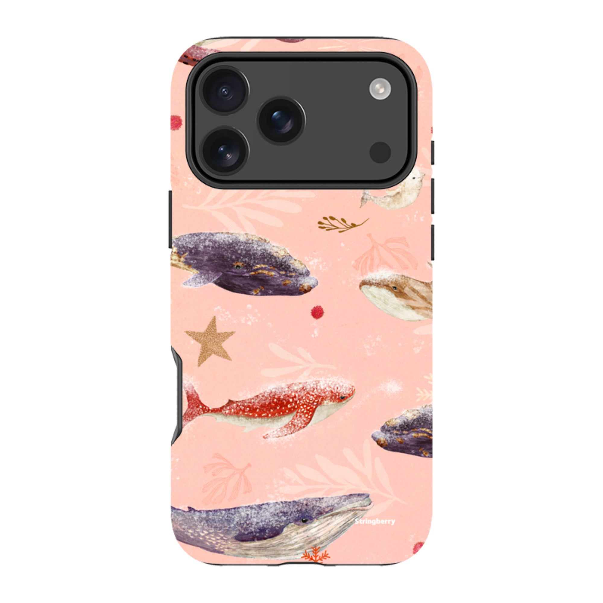iPhone MagSafe Tough Case - Sugar Plum Whales By Katherine Quinn
