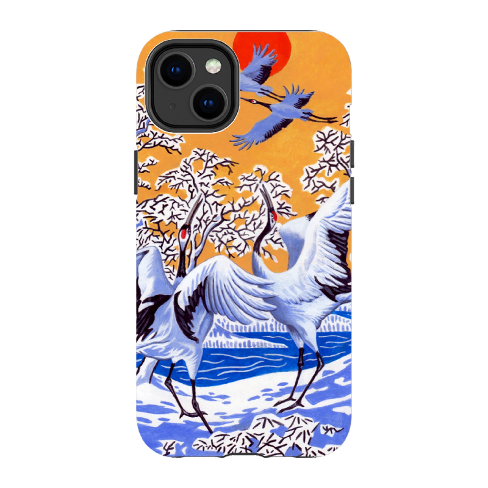 iPhone MagSafe Tough Case -  Japanese Cranes By Philip Hood