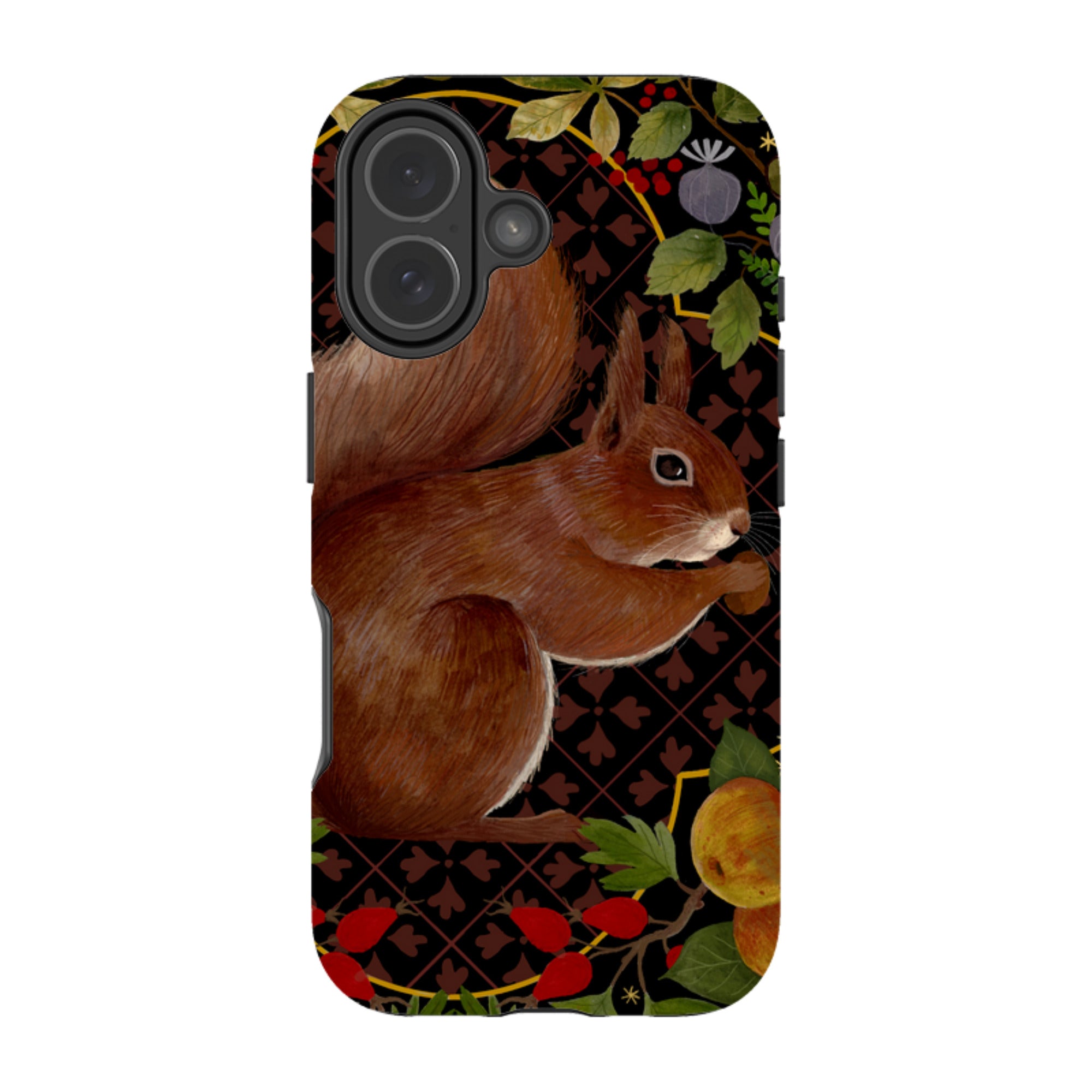 iPhone Tough Case - Squirrel Border By Bex Parkin