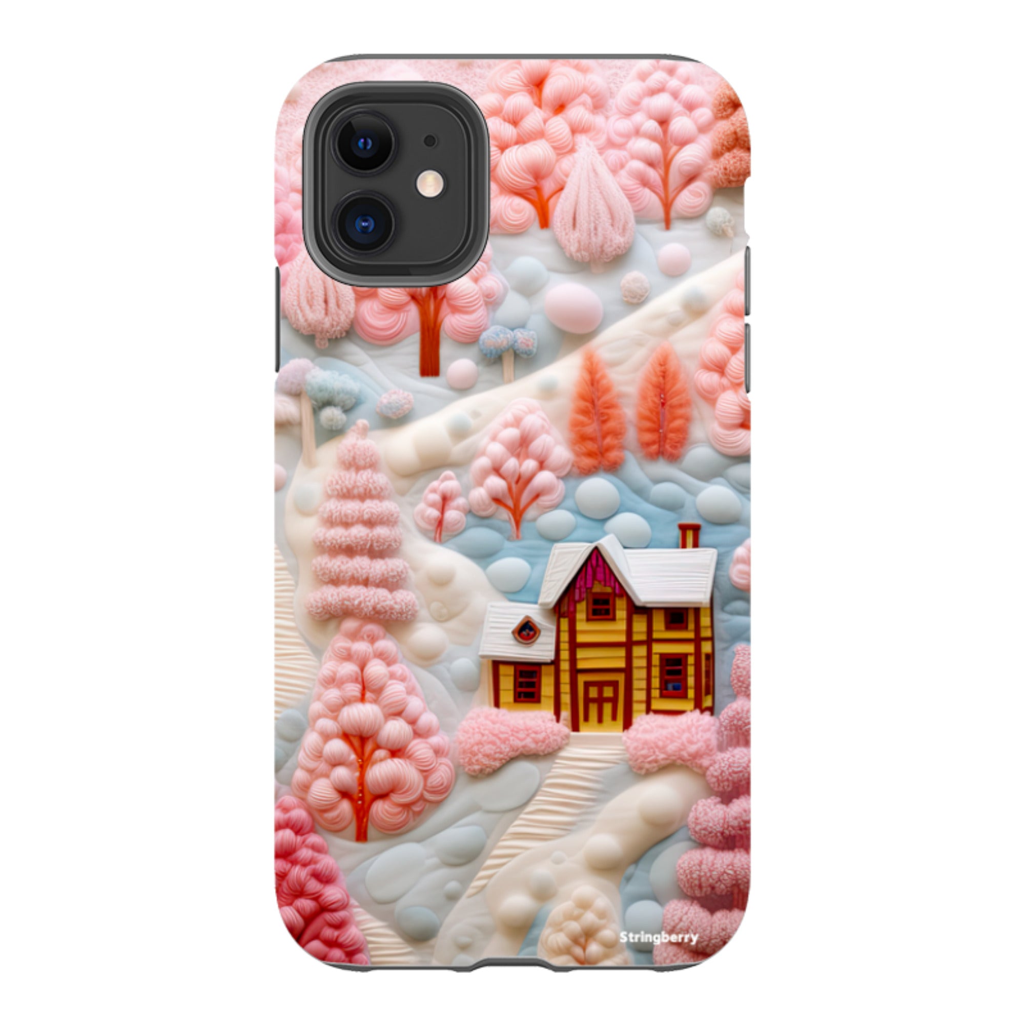 iPhone Tough Case - Embroidery Christmas