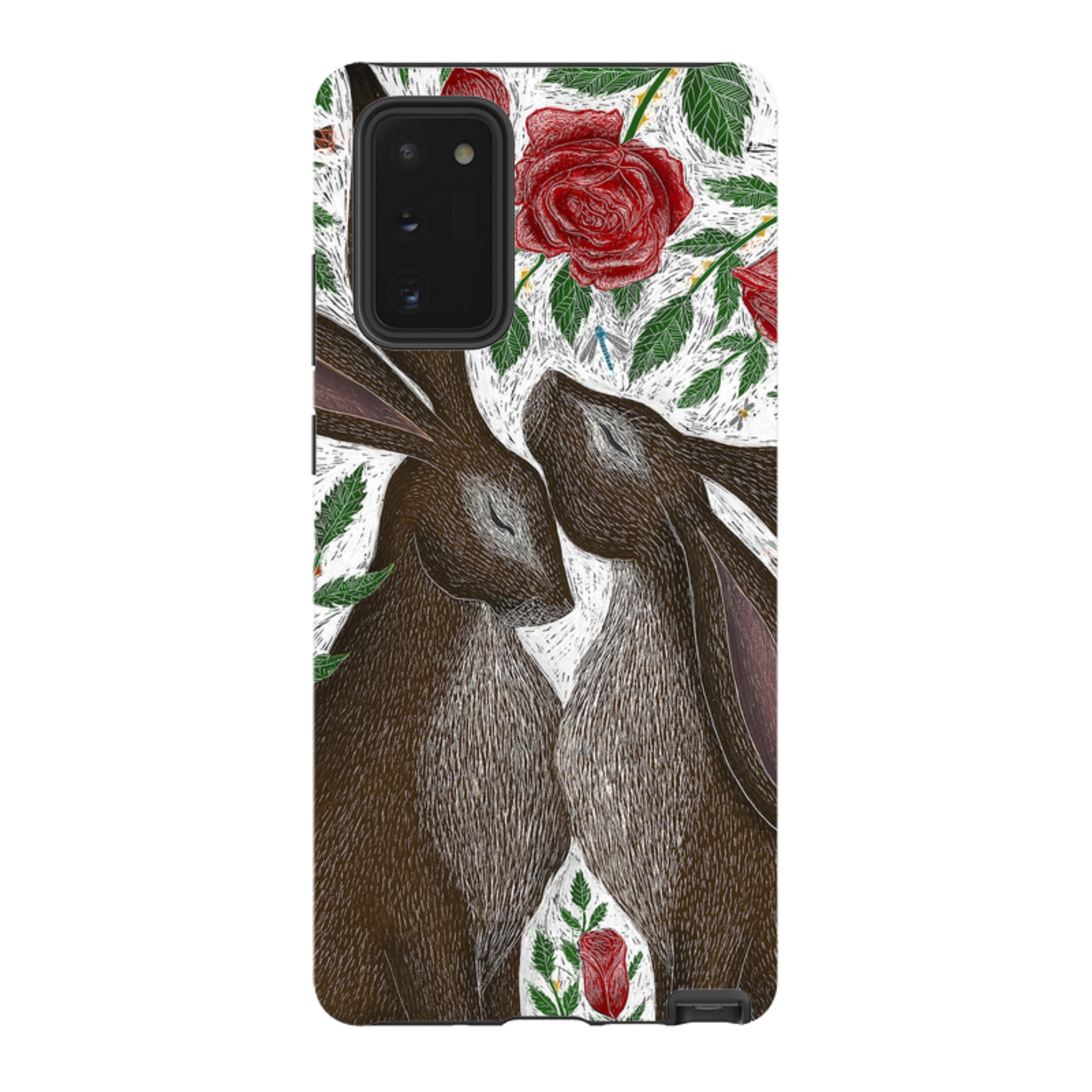 Samsung Tough Case - Hares And Red Roses By Catherine Rowe