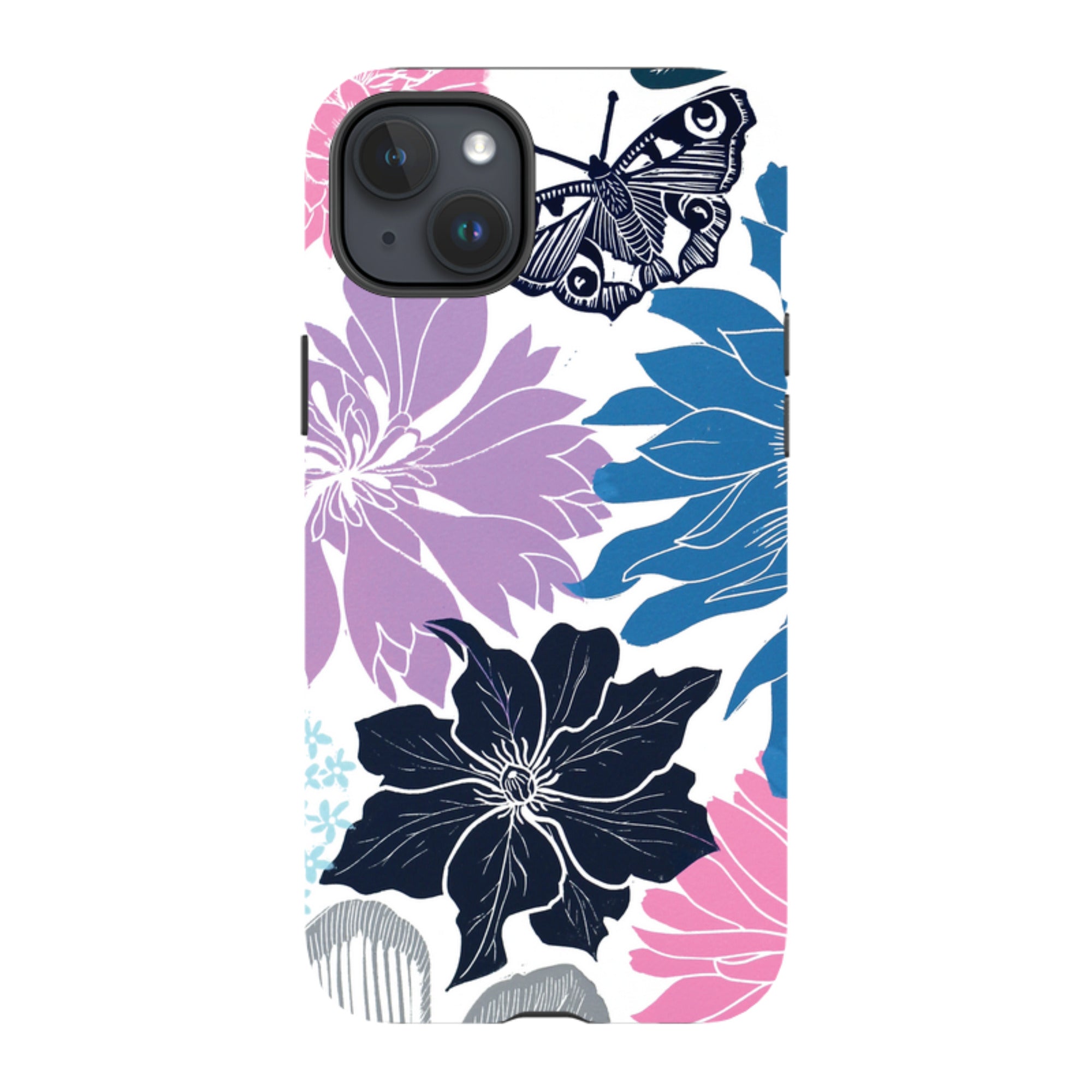 iPhone Tough Case - Cottage Garden Butterfly By Kate Heiss