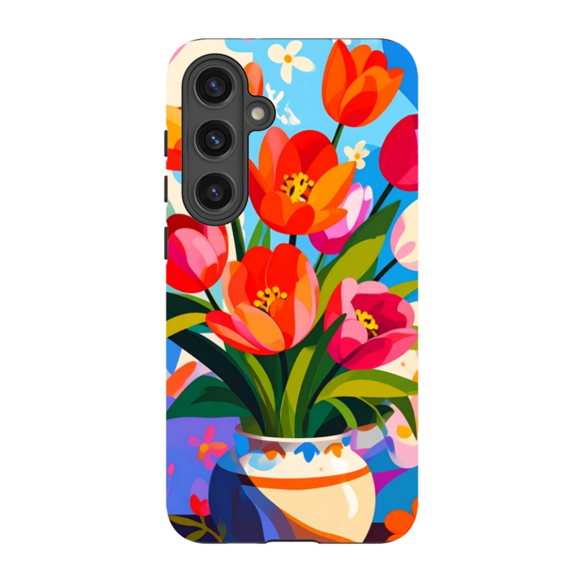 Samsung Tough Case - Tulip Pot Floral