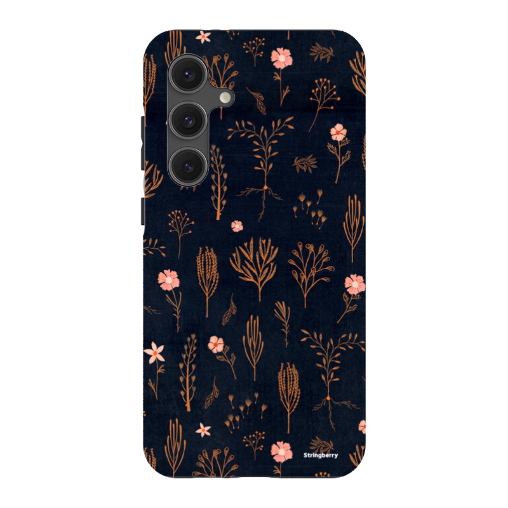 Samsung Tough Case - Floral Light Orange And Pink By Katherine Quinn
