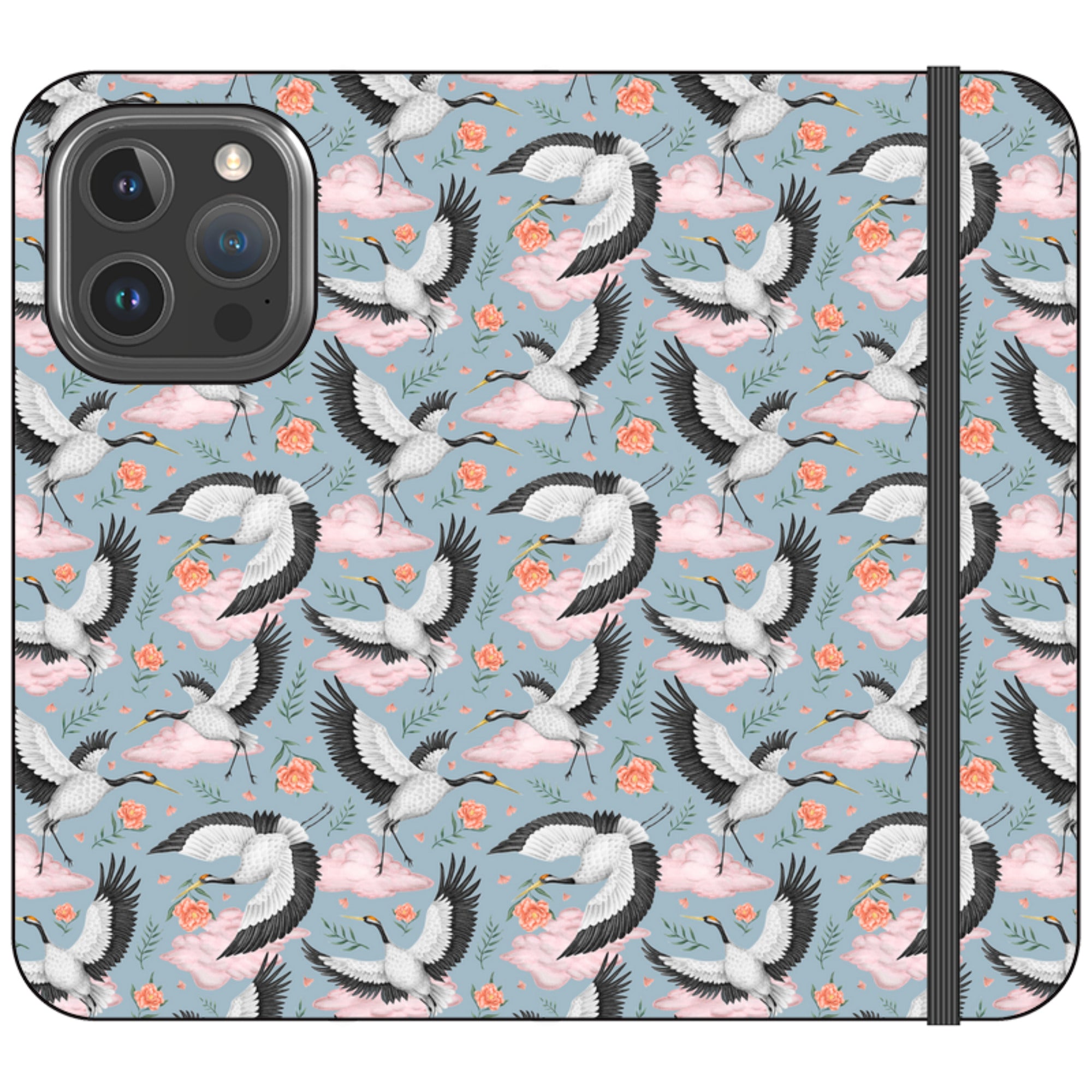 Flight of the Cranes Wallet Case By Catherine Rowe