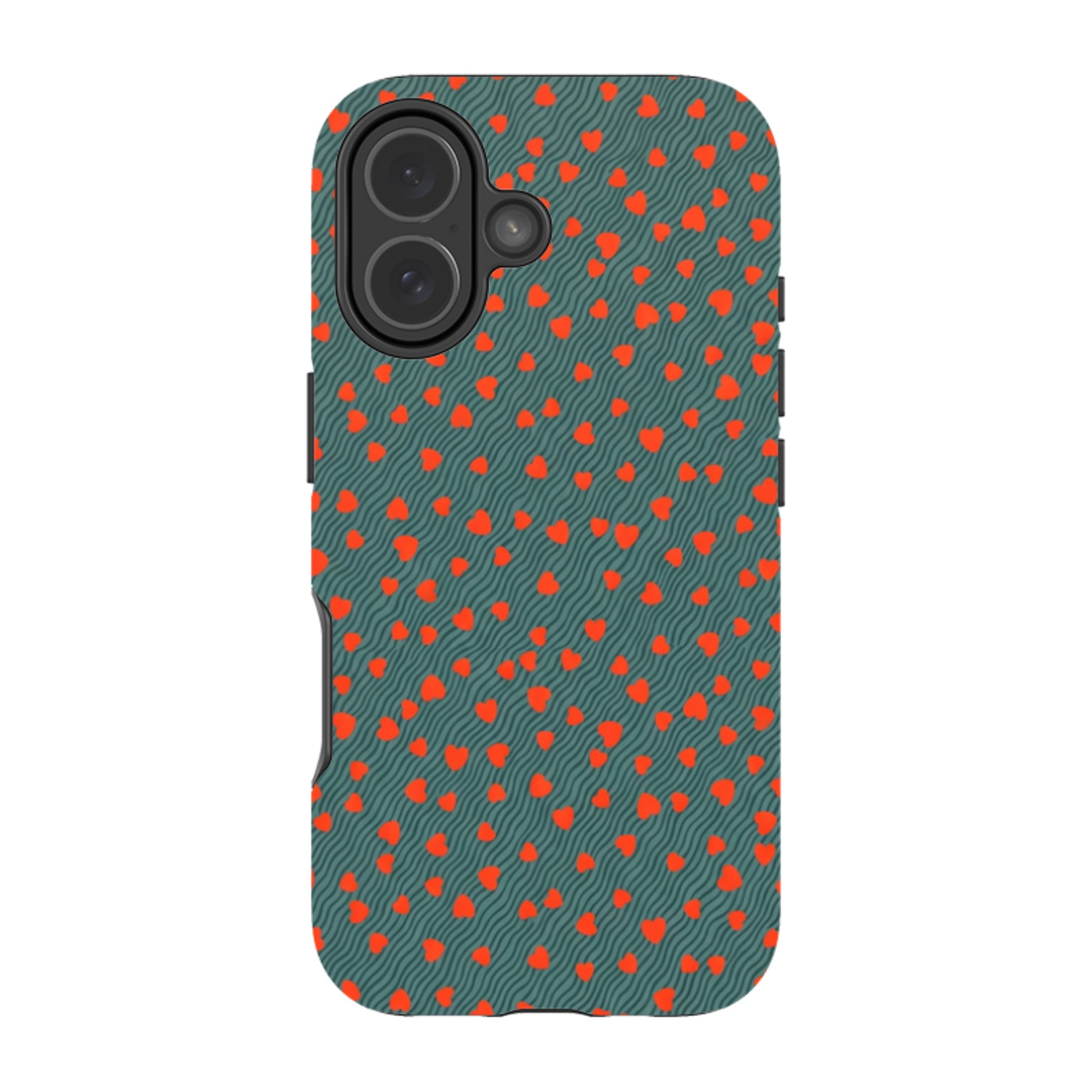 iPhone Tough Case - Red Hearts