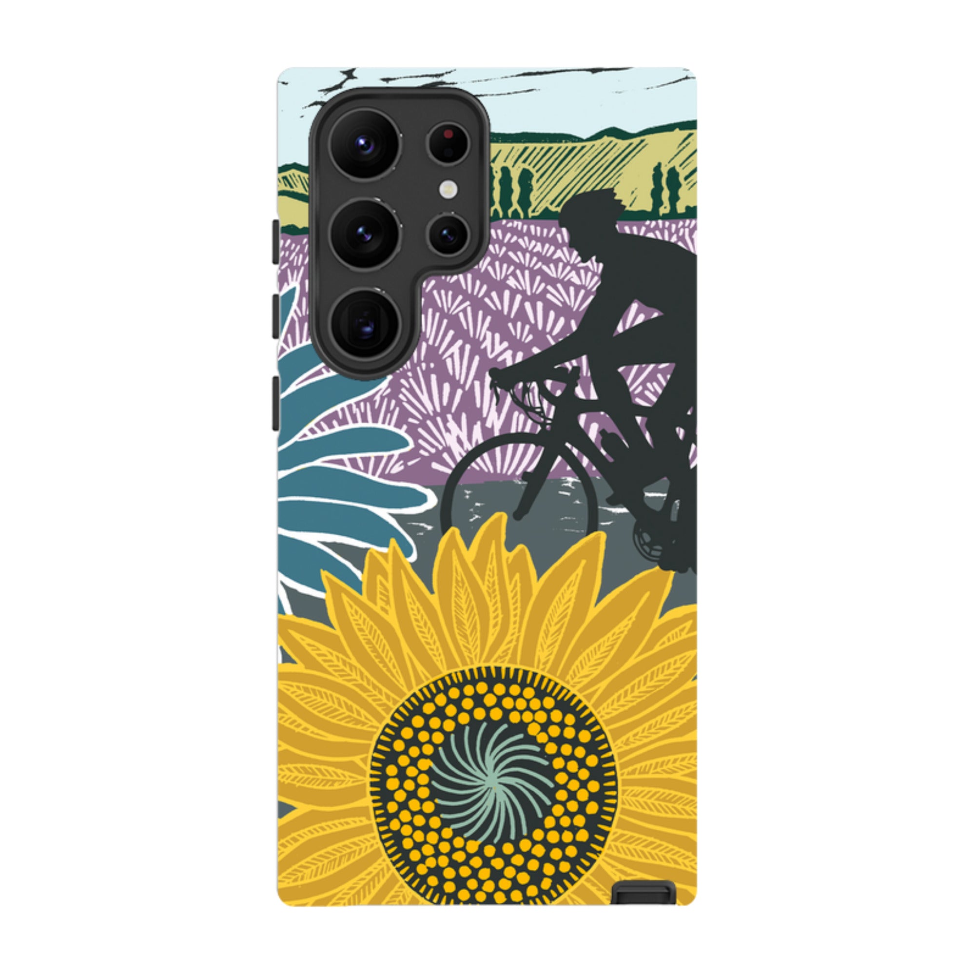 Samsung Tough Case - Bike and Sunflowers By Kate Heiss
