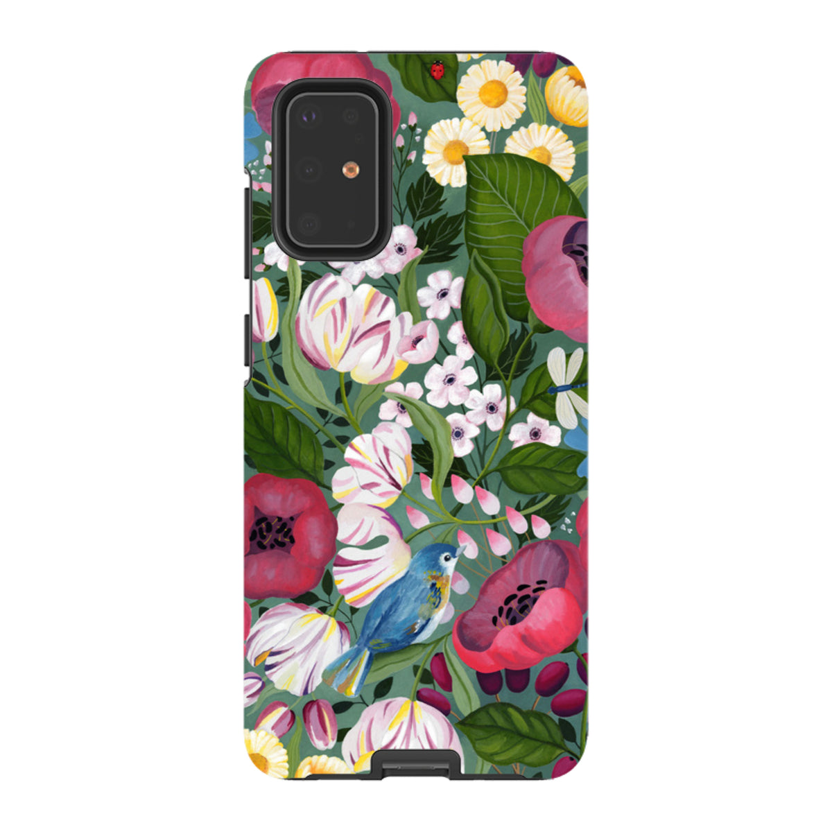 Samsung Tough Case - Bluebird Flowers By Bex Parkin