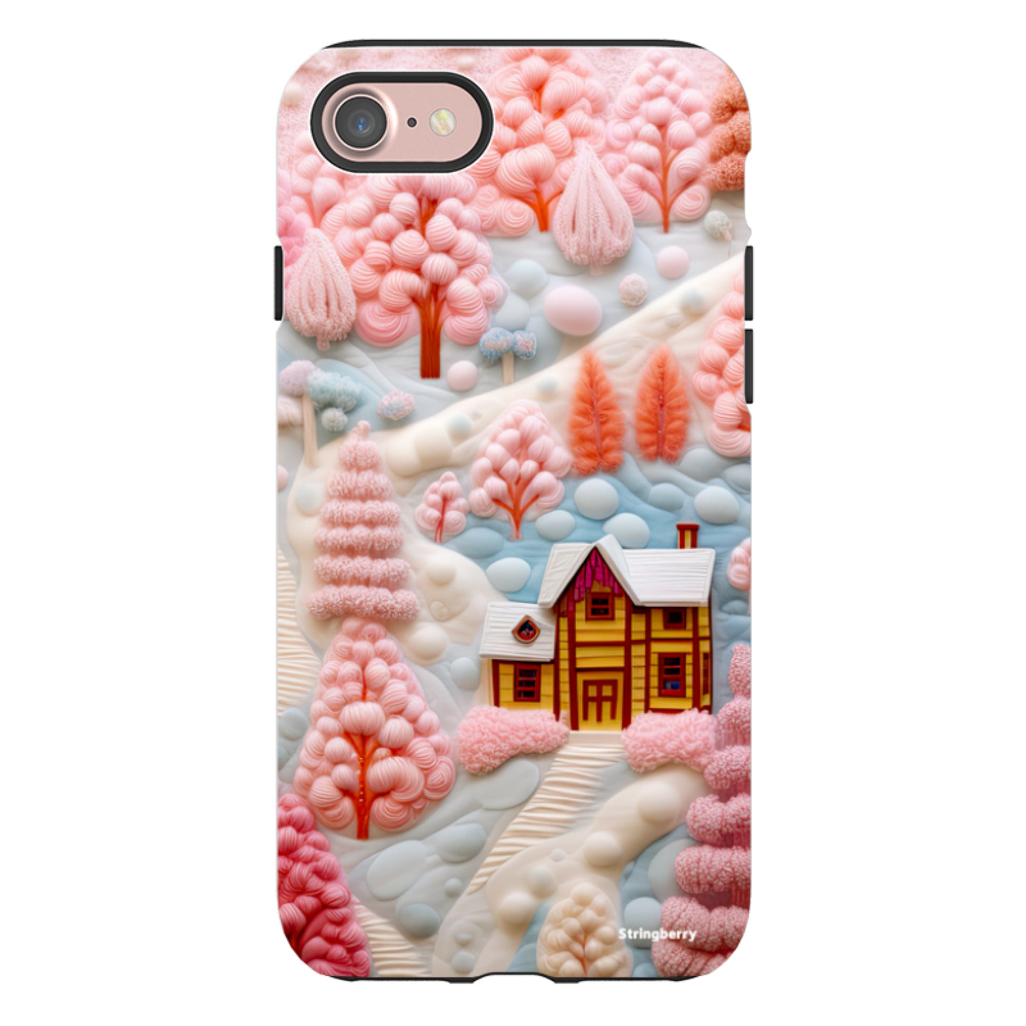 iPhone Tough Case - Embroidery Christmas
