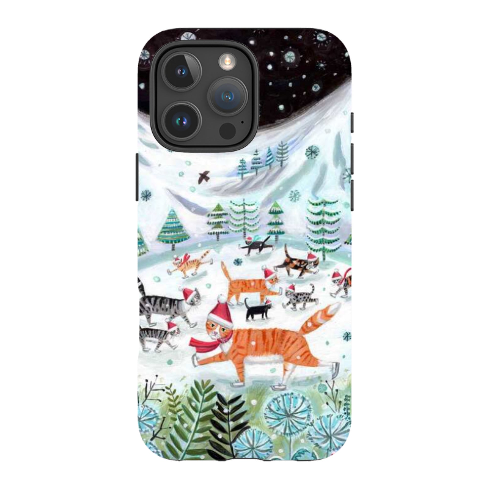 iPhone Tough Case - Cats On Ice By Mary Stubberfield