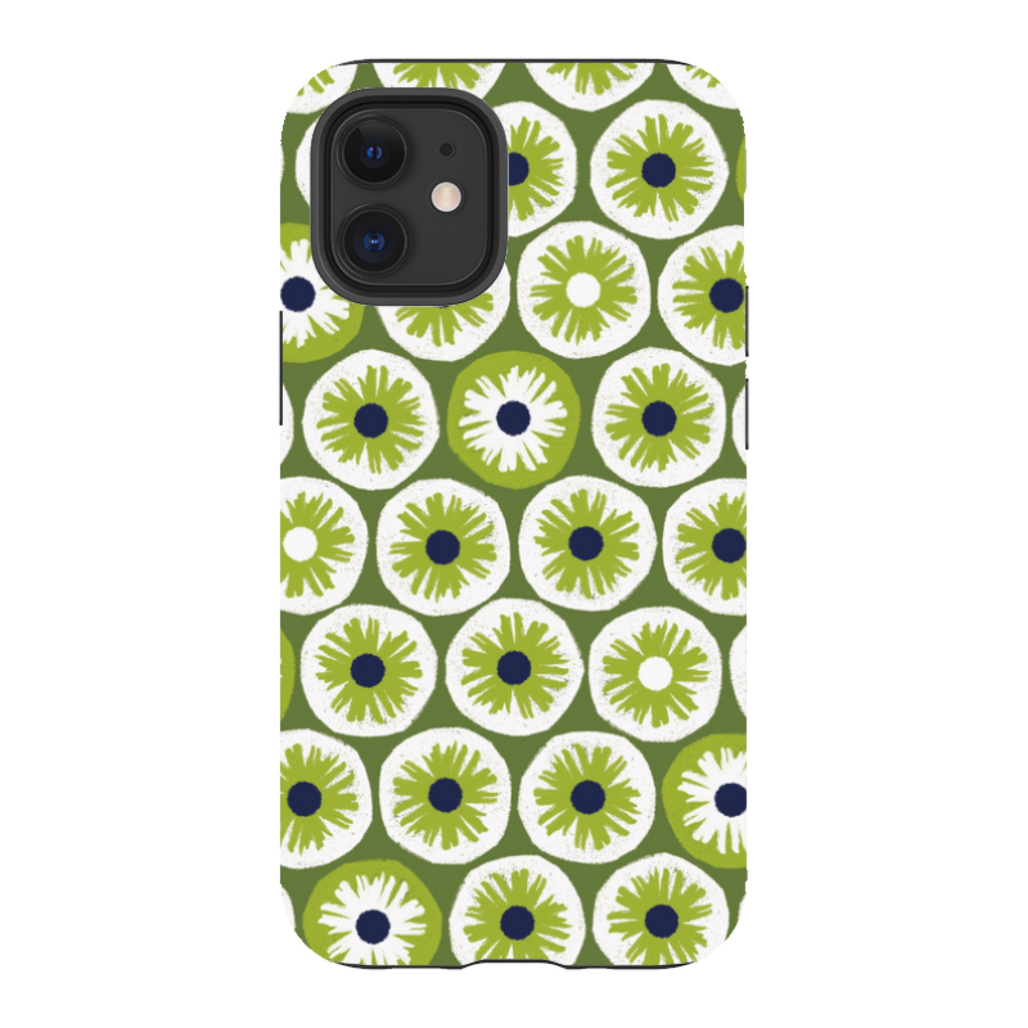 iPhone Tough Case - Penny Flowers Green By Ali Brookes
