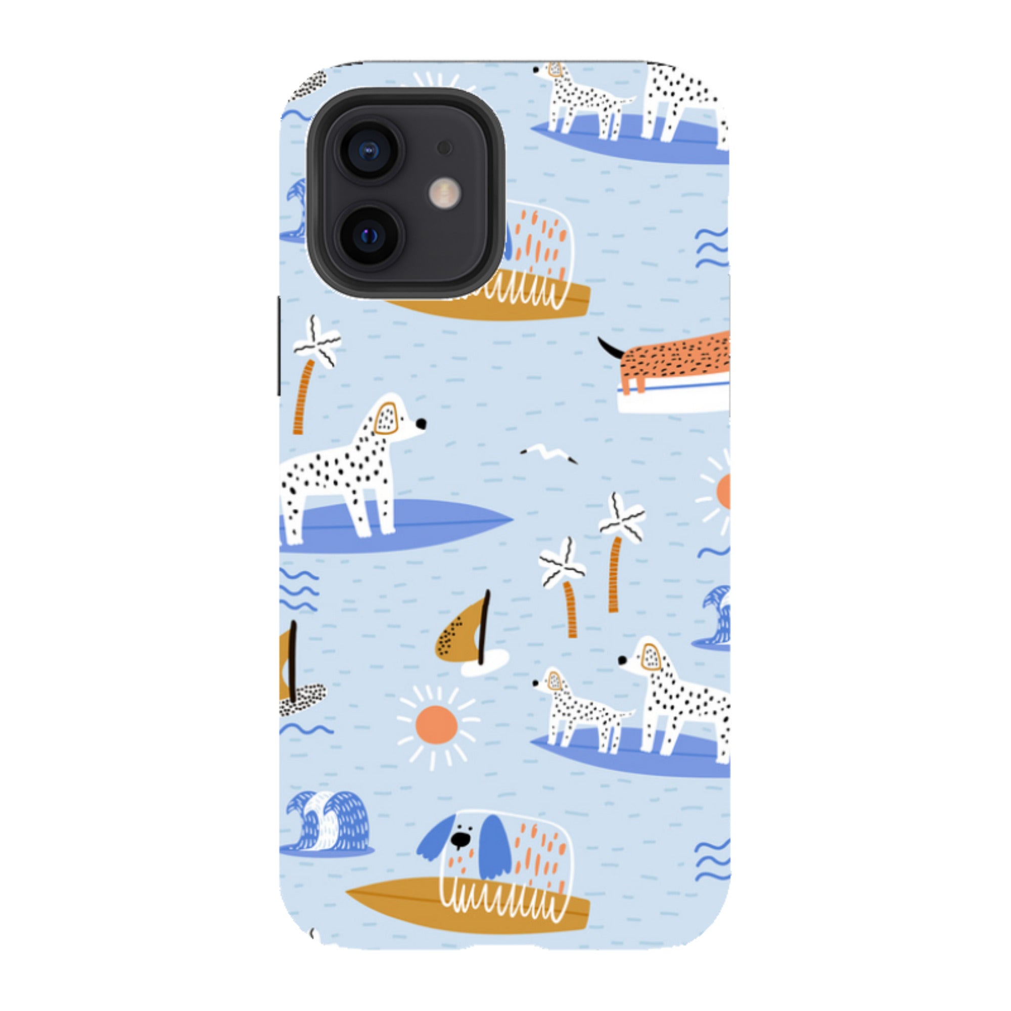 iPhone Tough Case - Surfing Dogs