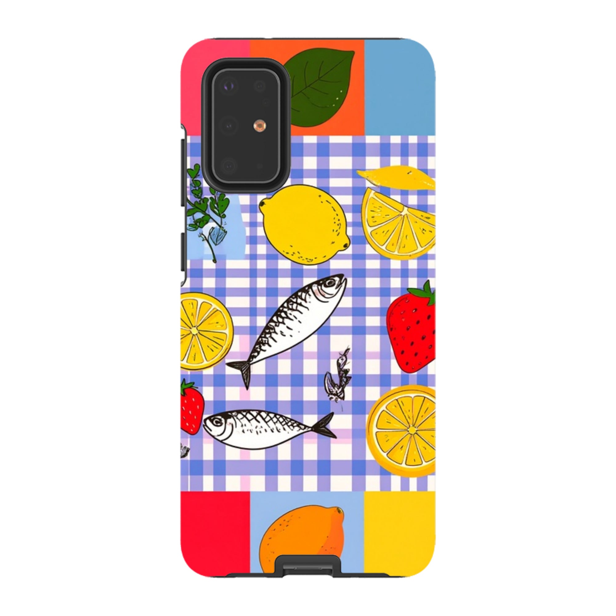 Samsung Tough Case - Sardines and Checks