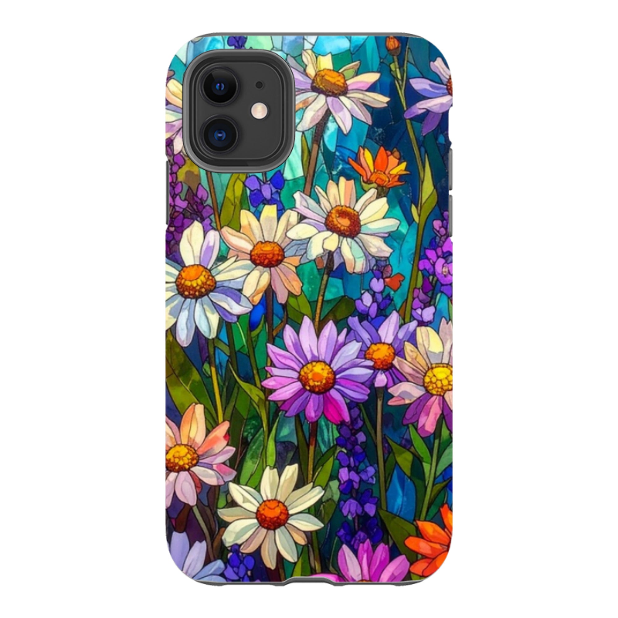 iPhone Tough Case - Purple Daisies