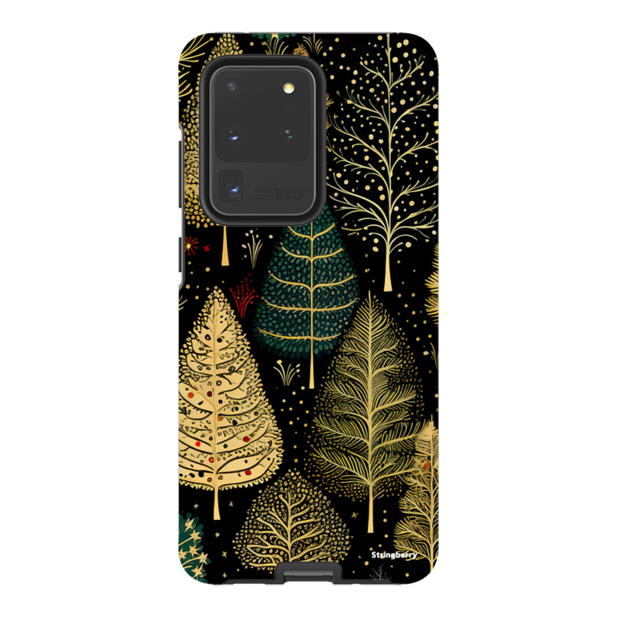 Samsung Tough Case -Golden Xmas Trees
